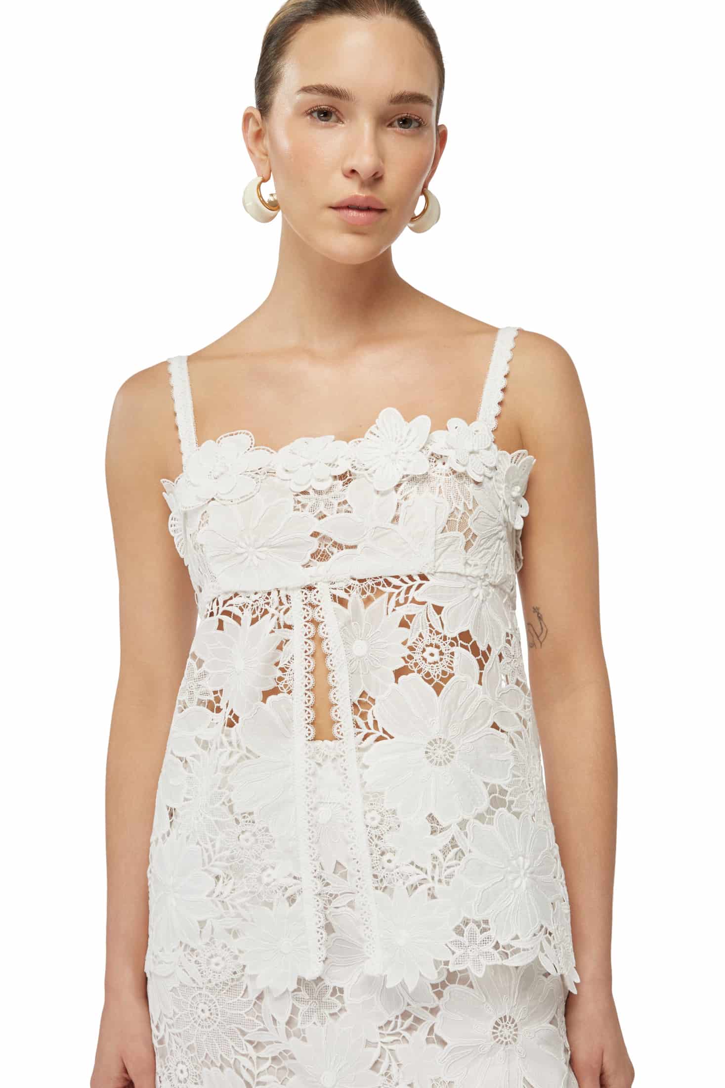 MAGNOLIA MINI SKIRT WHITE - miniatura 4