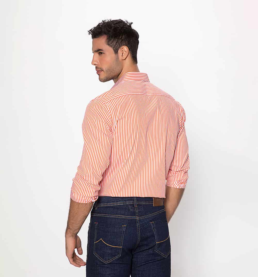 Camisa de rayas con bordado - miniatura 5