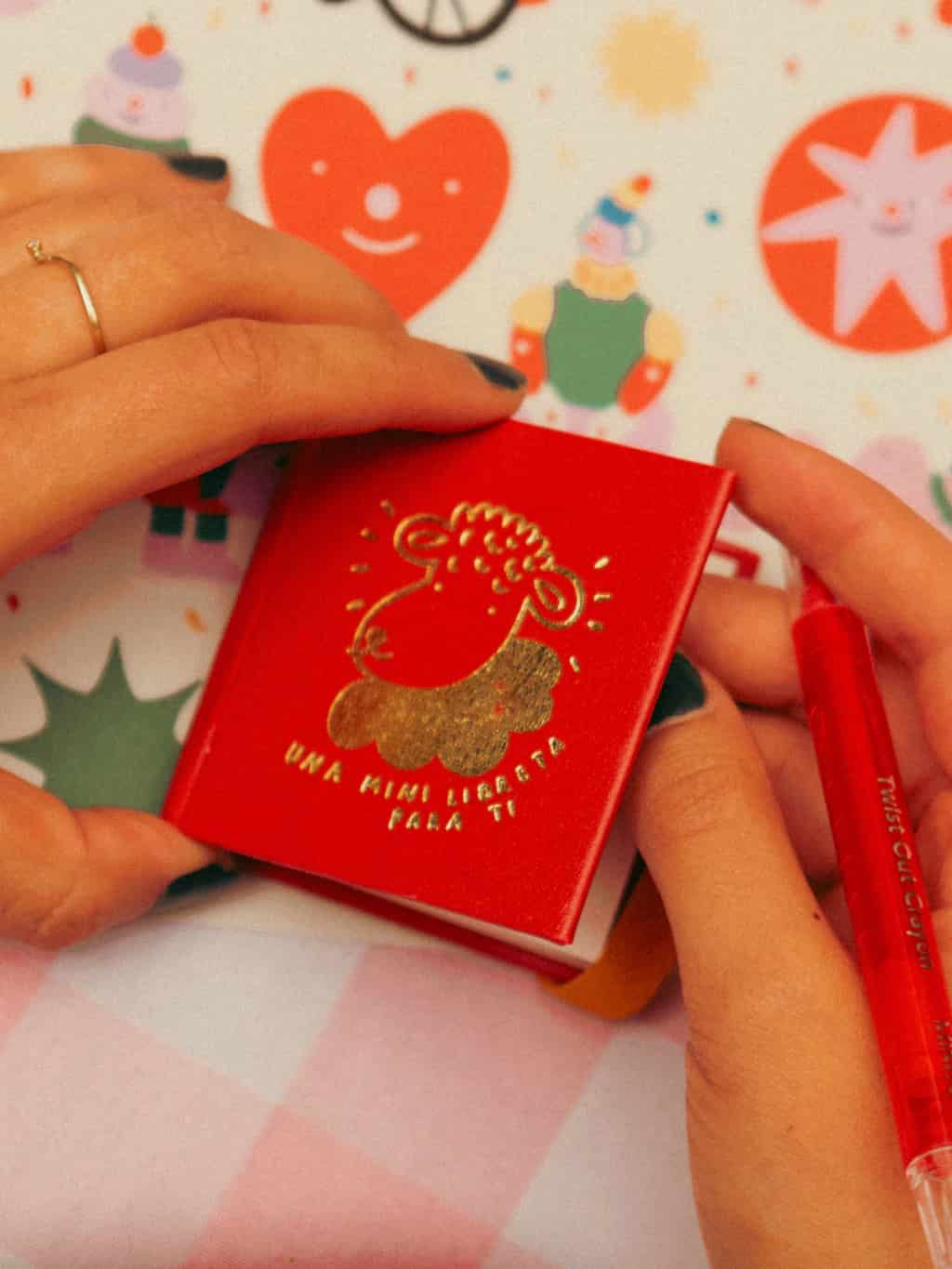 Libreta mini de papel acuarela ovejita - miniatura 1