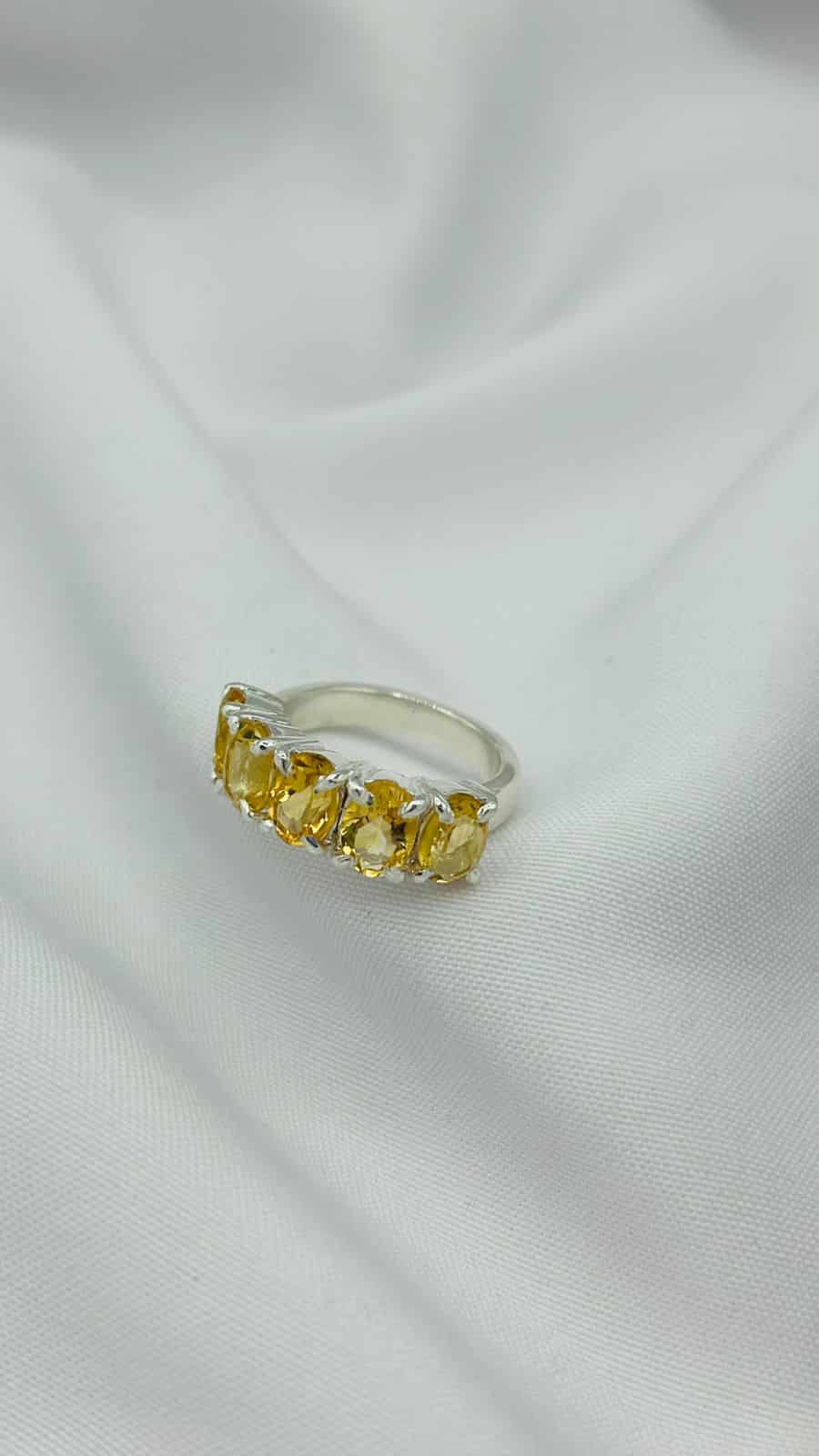 Anillo Multipiedras Citrino - miniatura 1