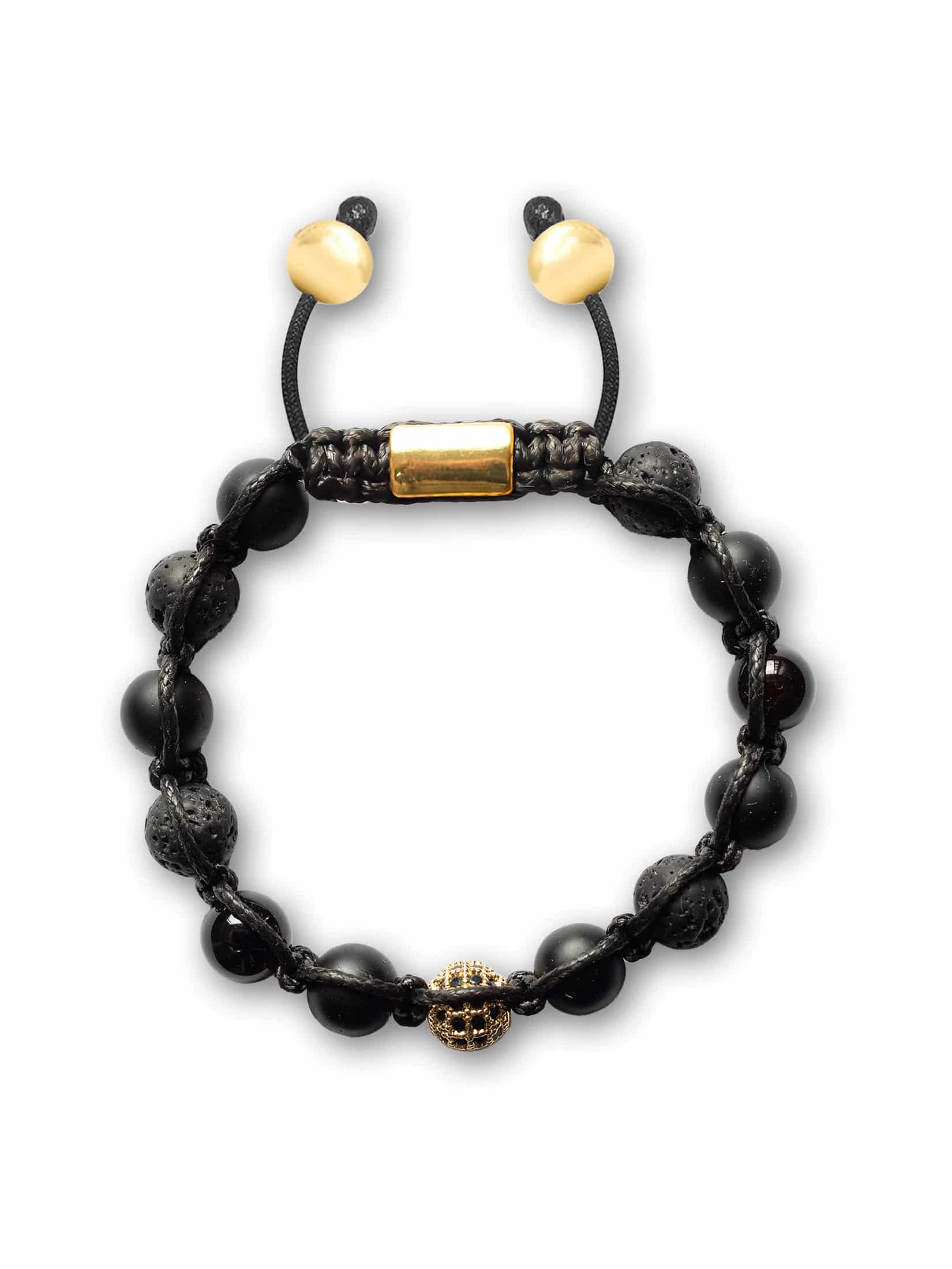 Brazalete Onyx Dorado 8mm - miniatura 1