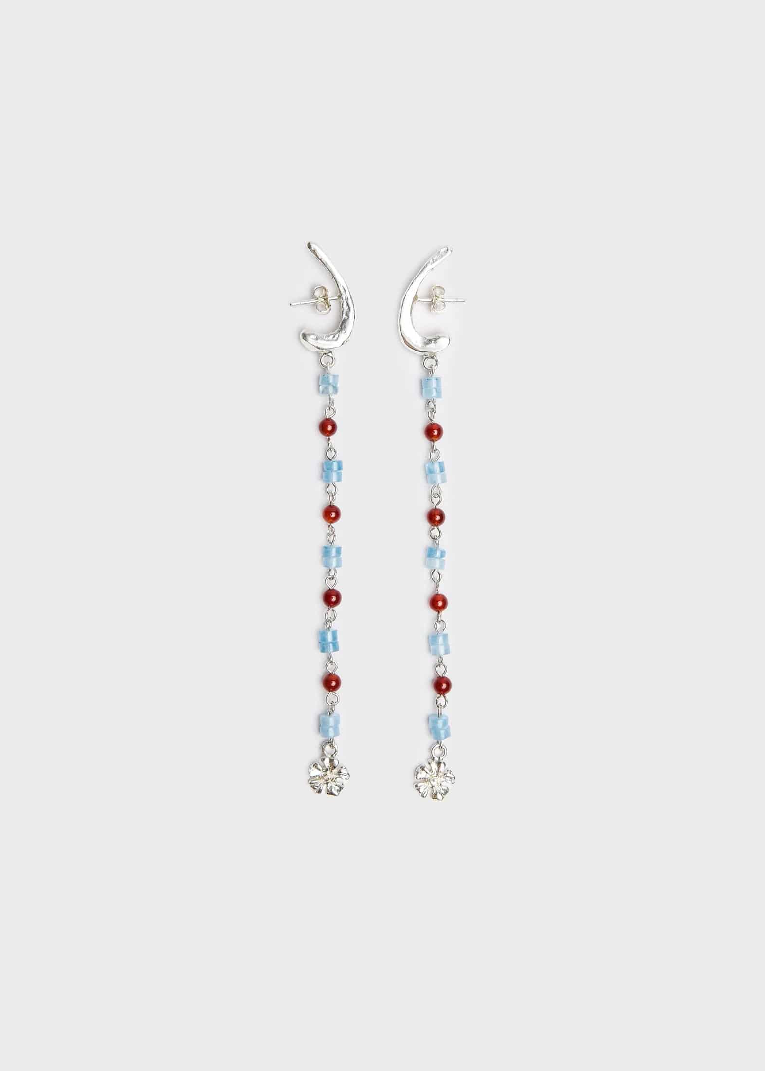 Aretes Tail Largos Agua - miniatura 1