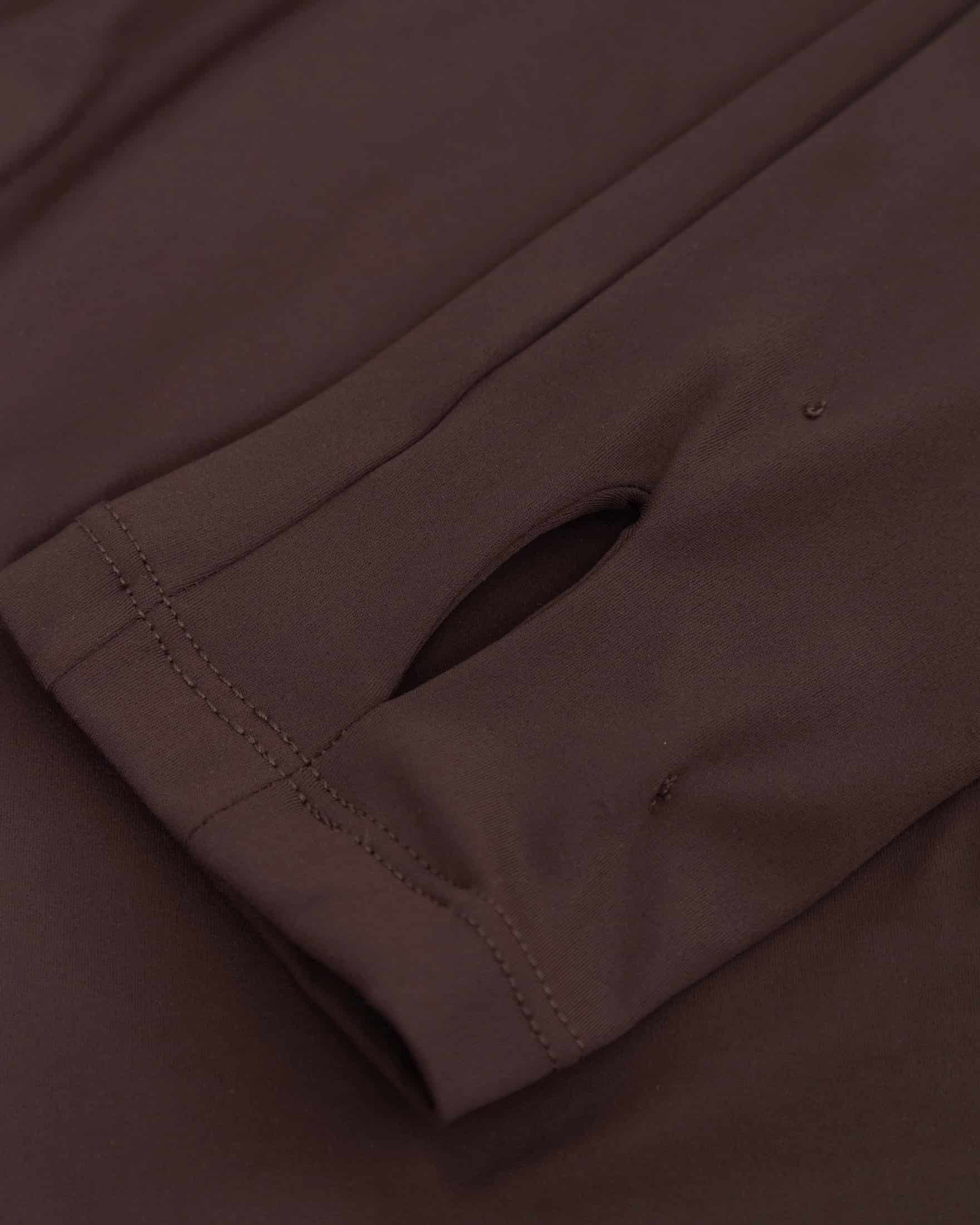 W Basics Ultra Slim Fit Tall Neck Long Sleeve Brown - miniatura 6