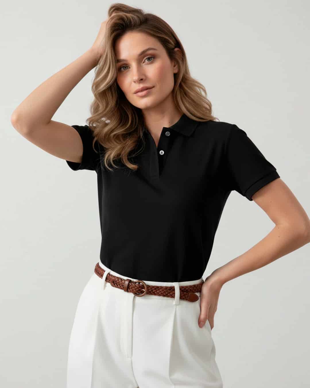 Pack de 2 Polos / Rosa Blush + Negro Noche - miniatura 6