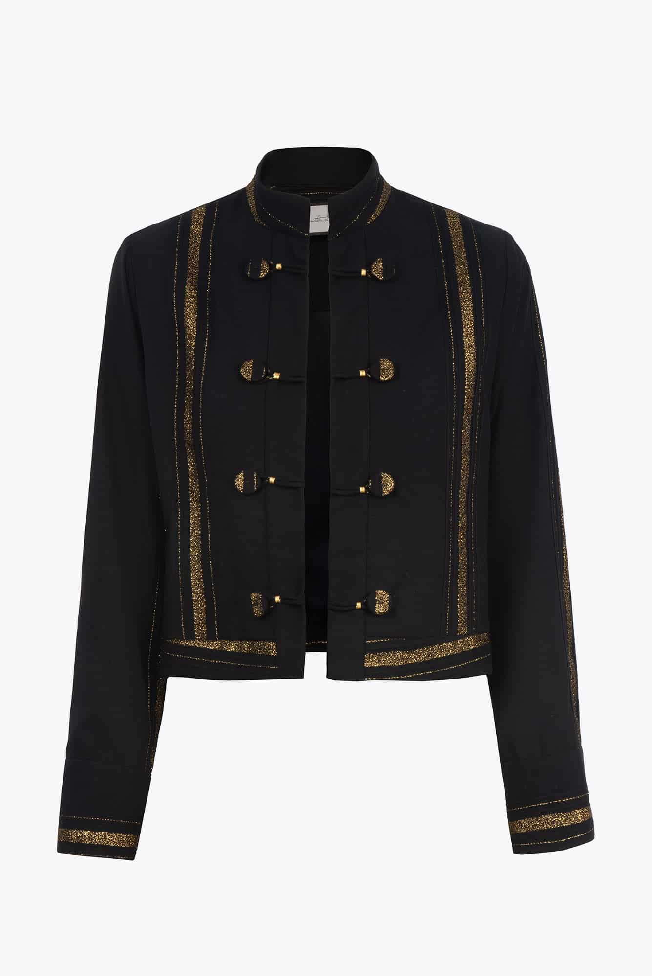 Chaqueta Silente Negro Dorado - miniatura 1