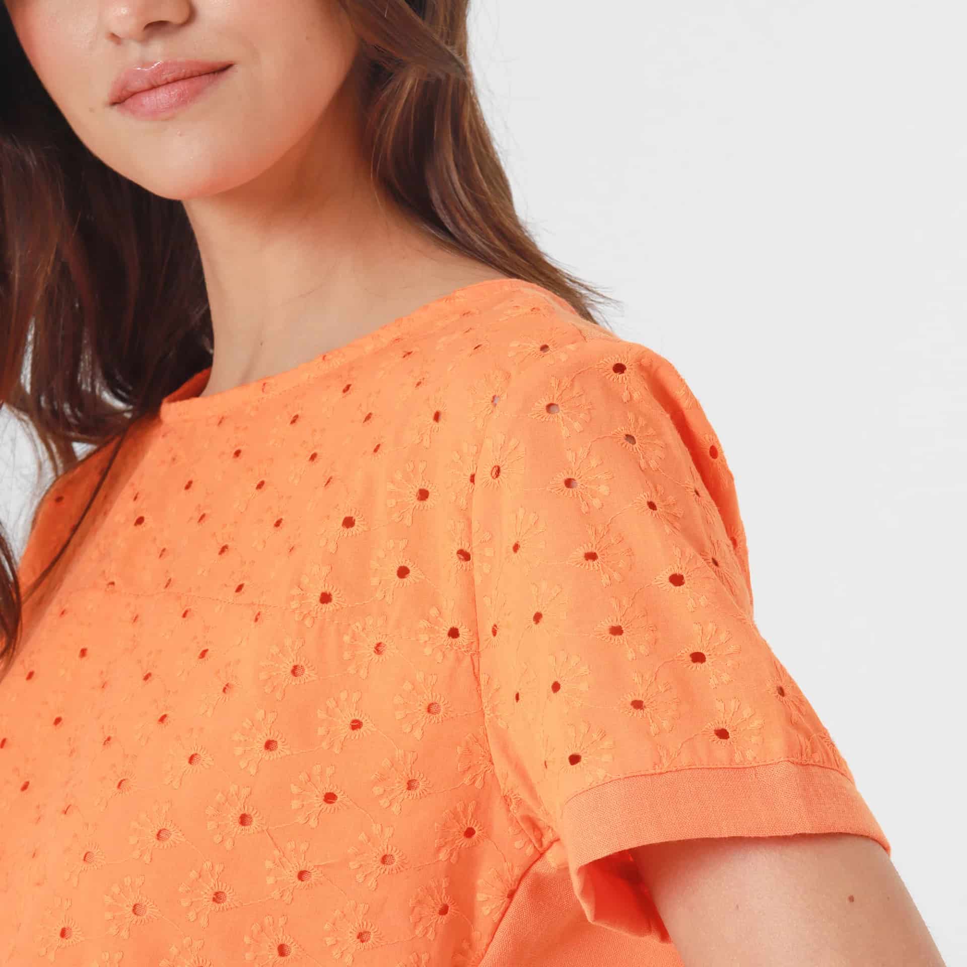 Blusa Cuello Redondo Manga Corta - miniatura 6