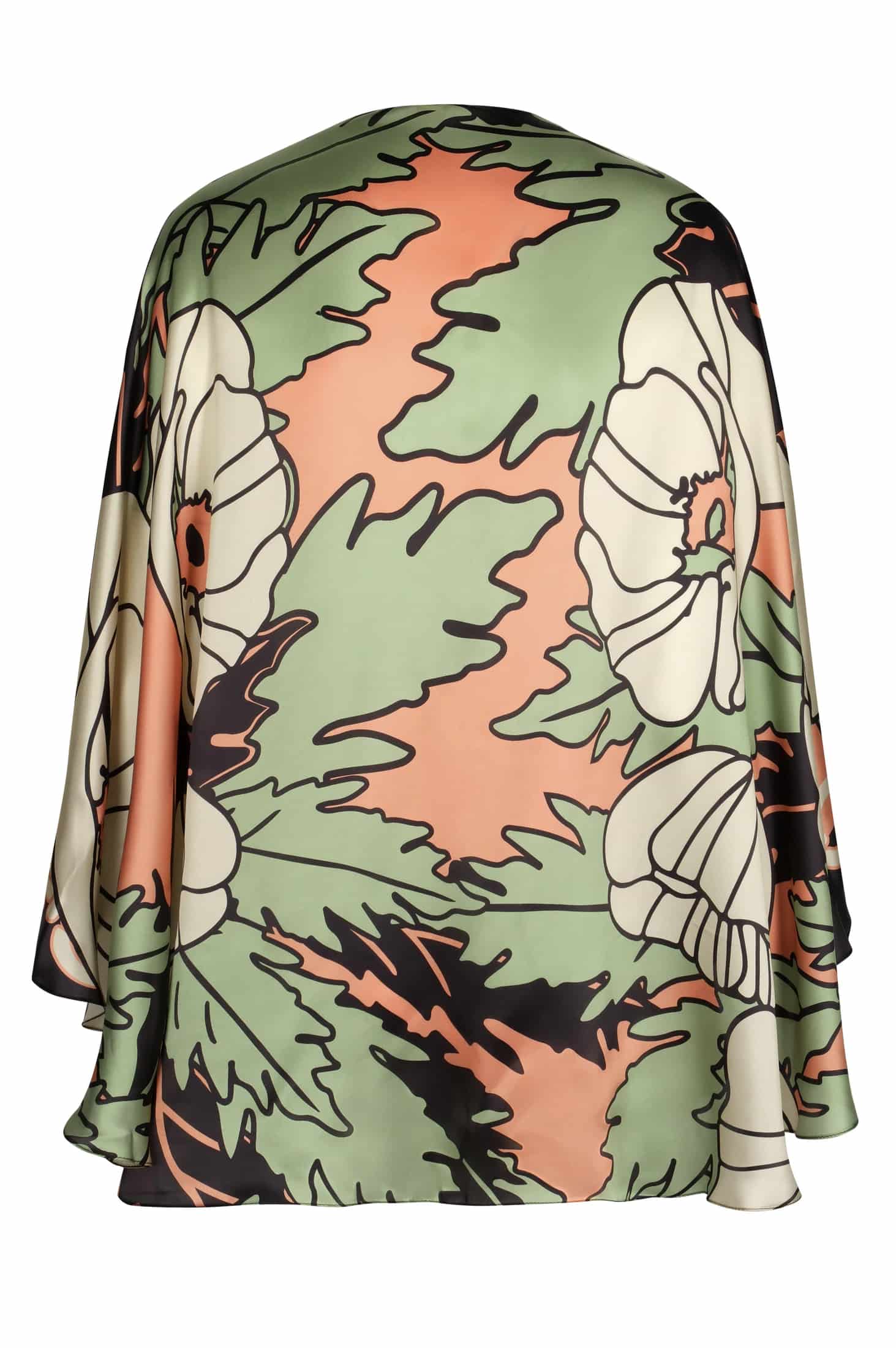Costa Nova Satin Silk Cape / Sage Gladiolos - miniatura 3