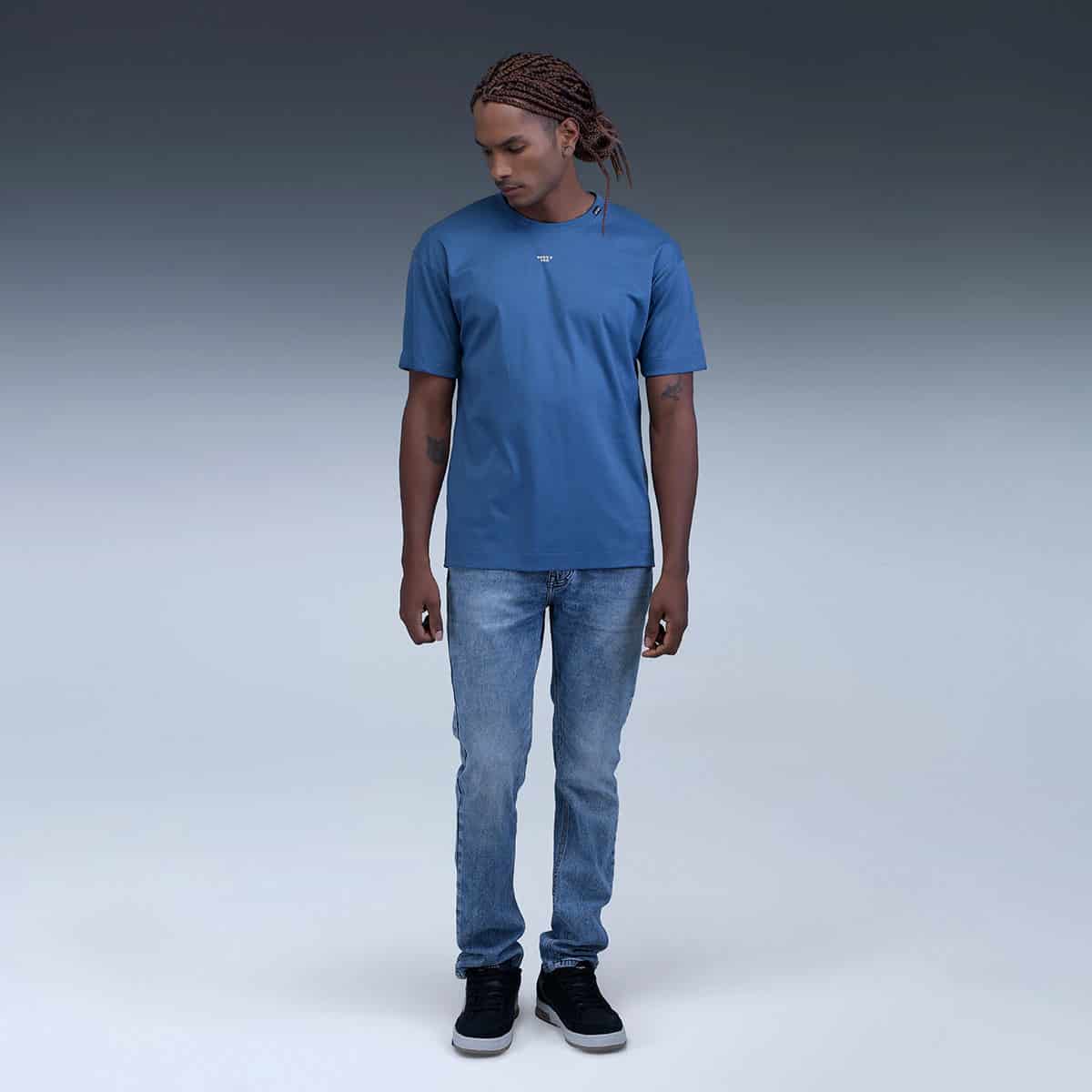 Camiseta Regular Azul - miniatura 4