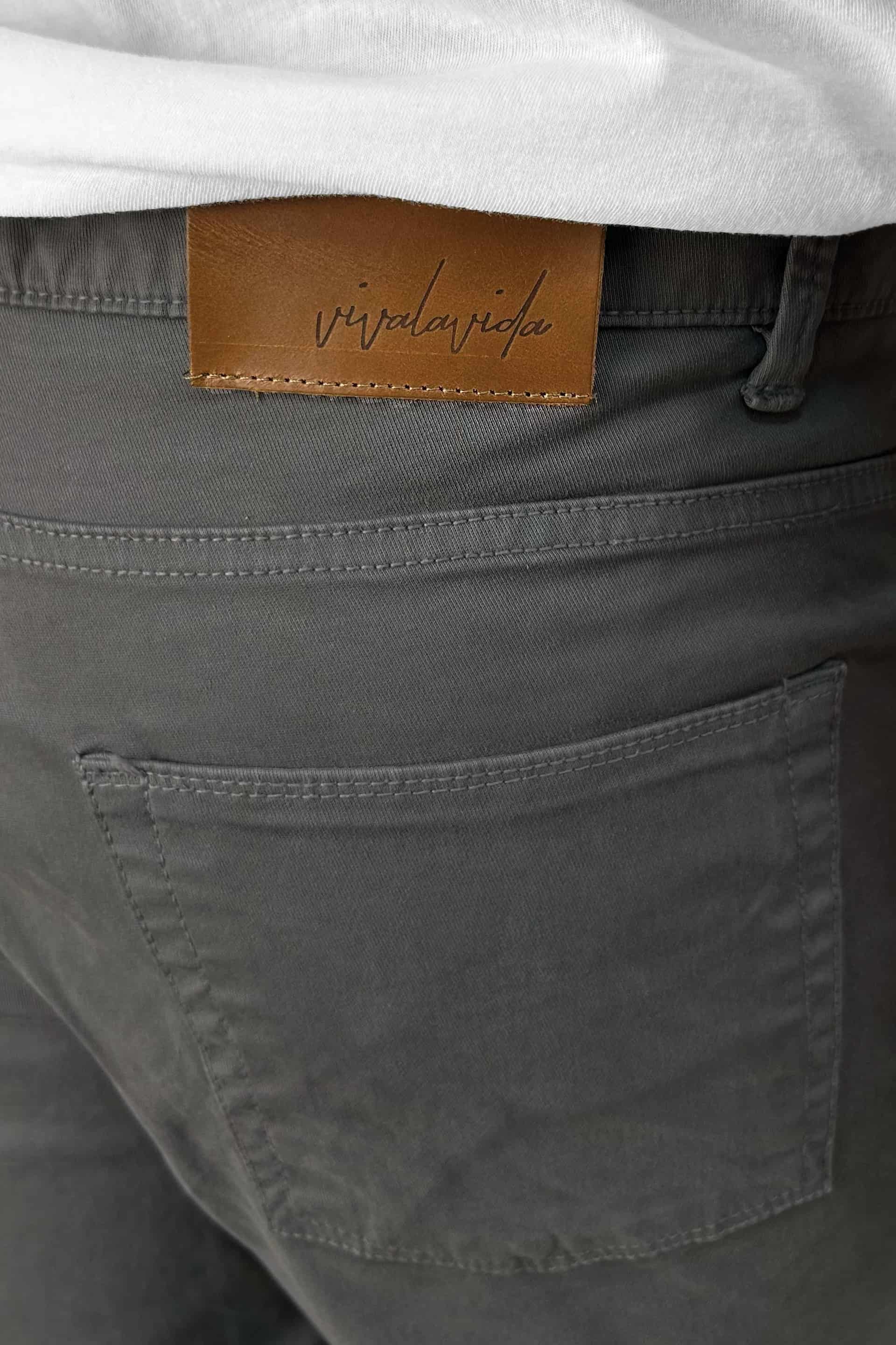 PANTALON 5 BOLSILLOS GRIS - miniatura 4
