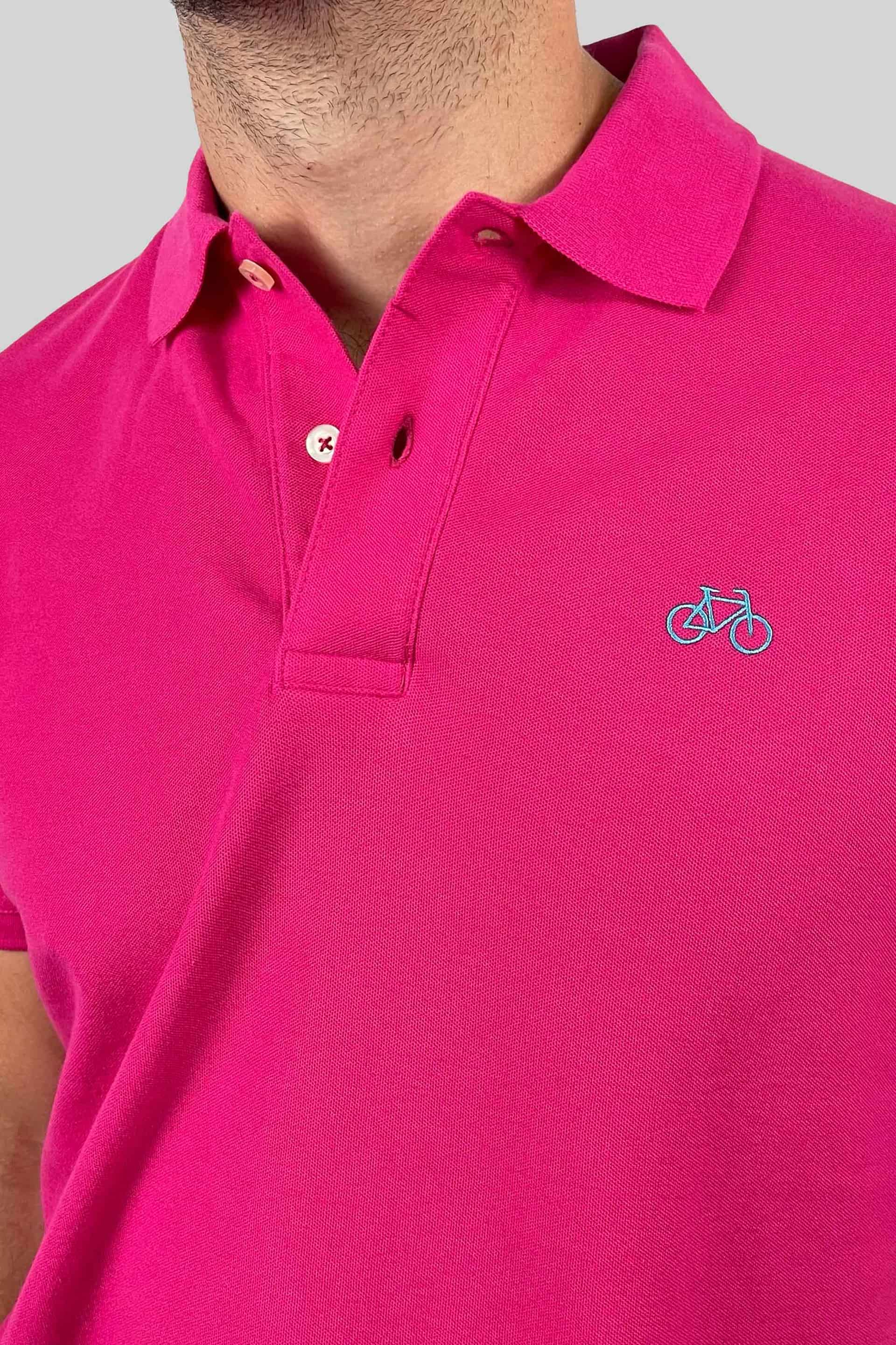 POLO MANGA CORTA FUCSIA - miniatura 3
