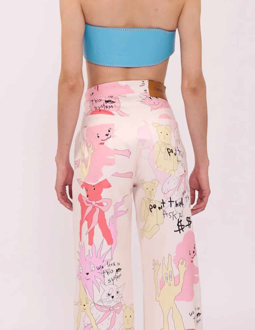 BEIGE CARTOON PANT - miniatura 3