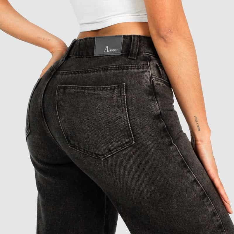 Jean Axspen Wide leg AX-2601 Gris - miniatura 3