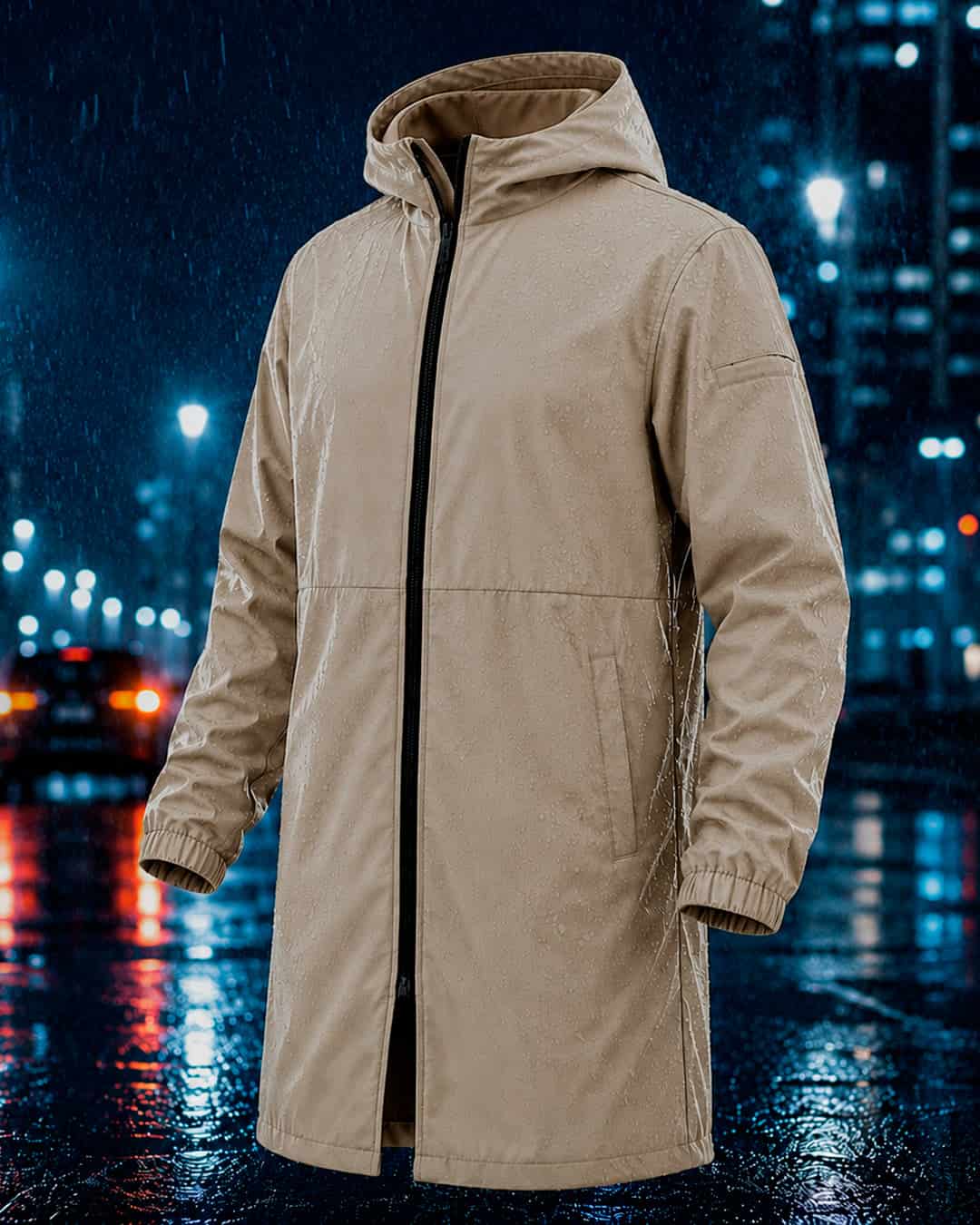 Chaqueta para lluvia beige - miniatura 2