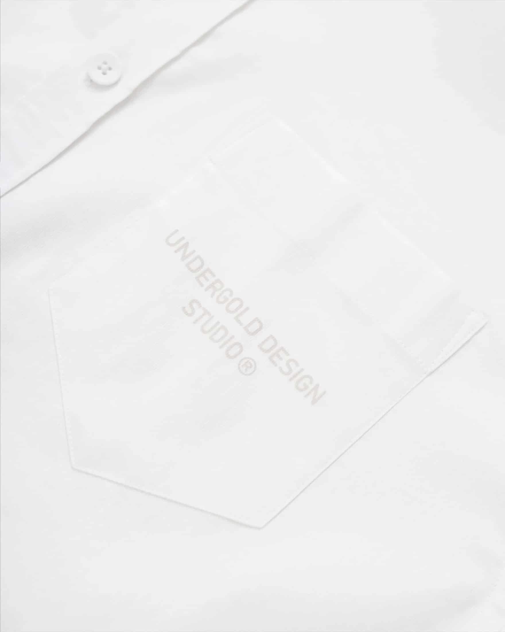 Basics Undergold Design Studio Long Sleeve Boxy Shirt Bone - miniatura 7