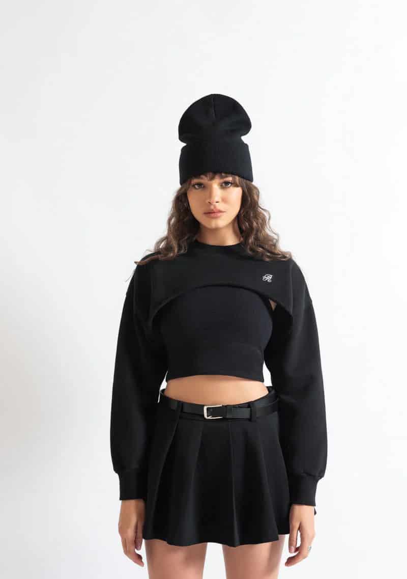 Monclair black crewneck - miniatura 9