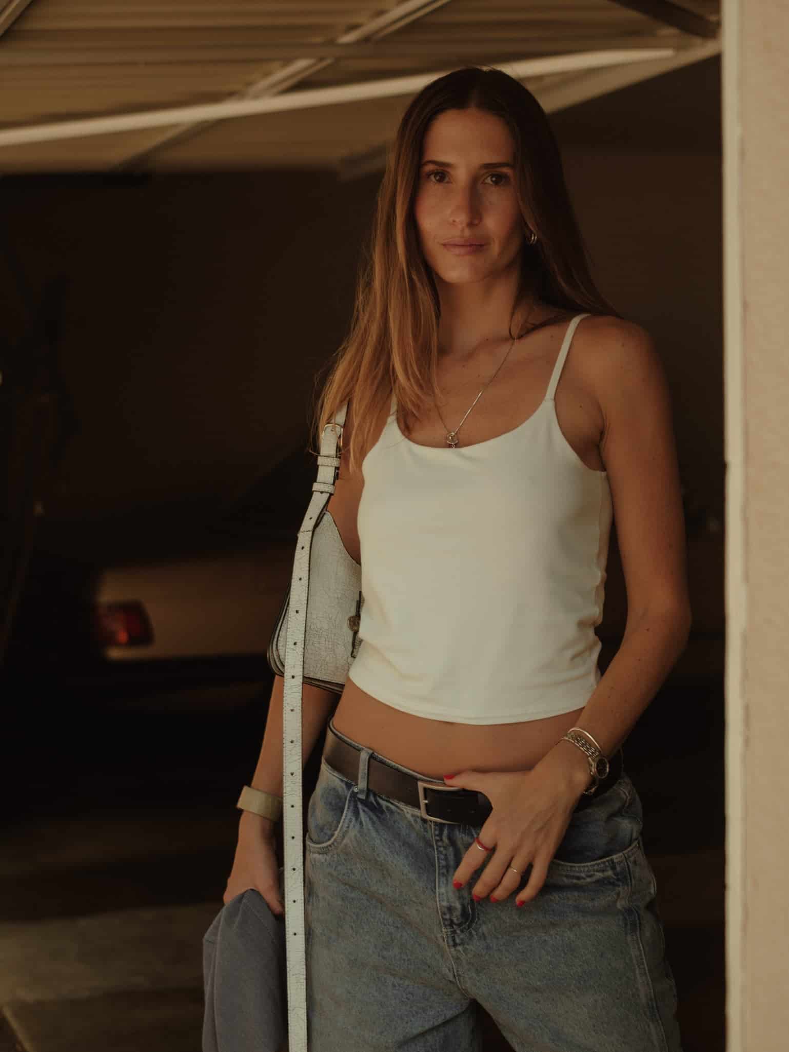 ESSENTIAL TANK TOP - SOFT WHITE - miniatura 1