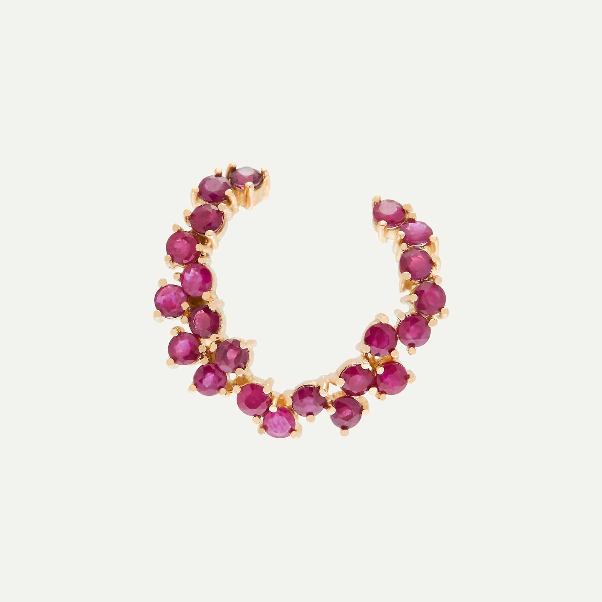 Arete Twisted wave hoop - miniatura 3