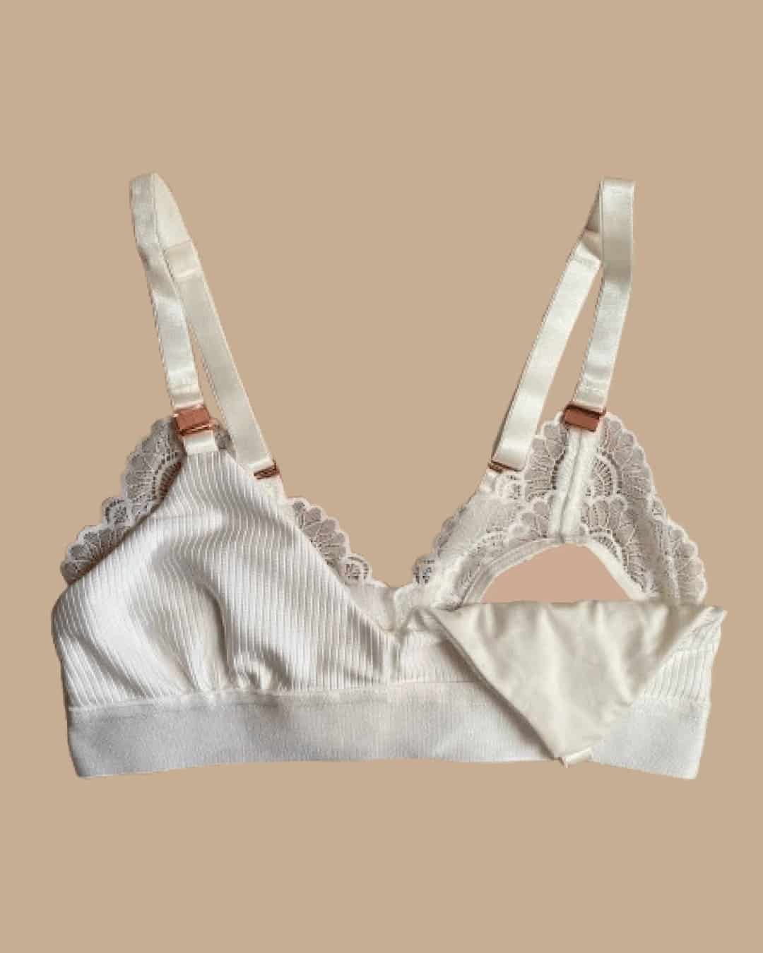 Bralette lactancia - PERLA Blanco - miniatura 4