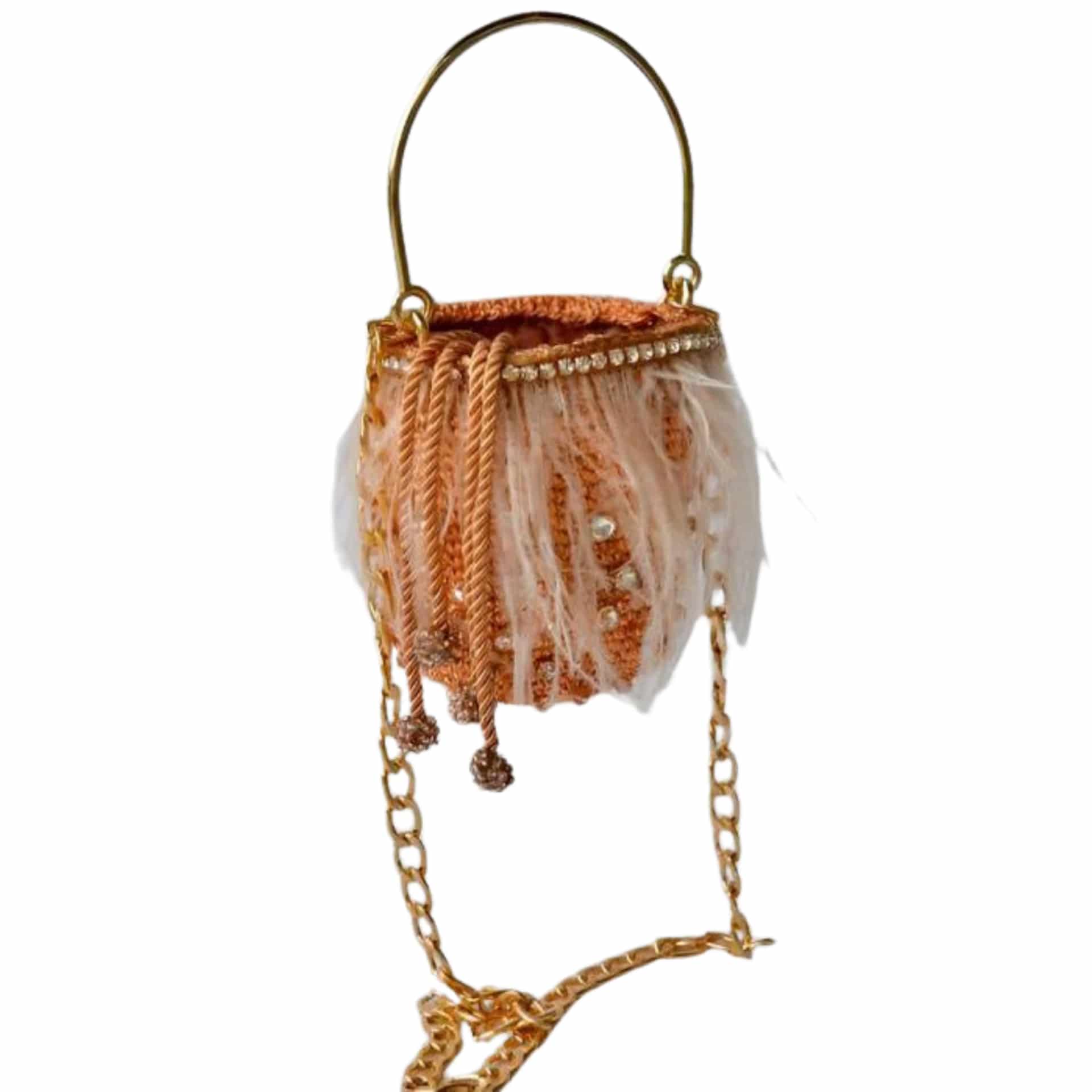 Rose Gold Minaudière Bag - miniatura 1