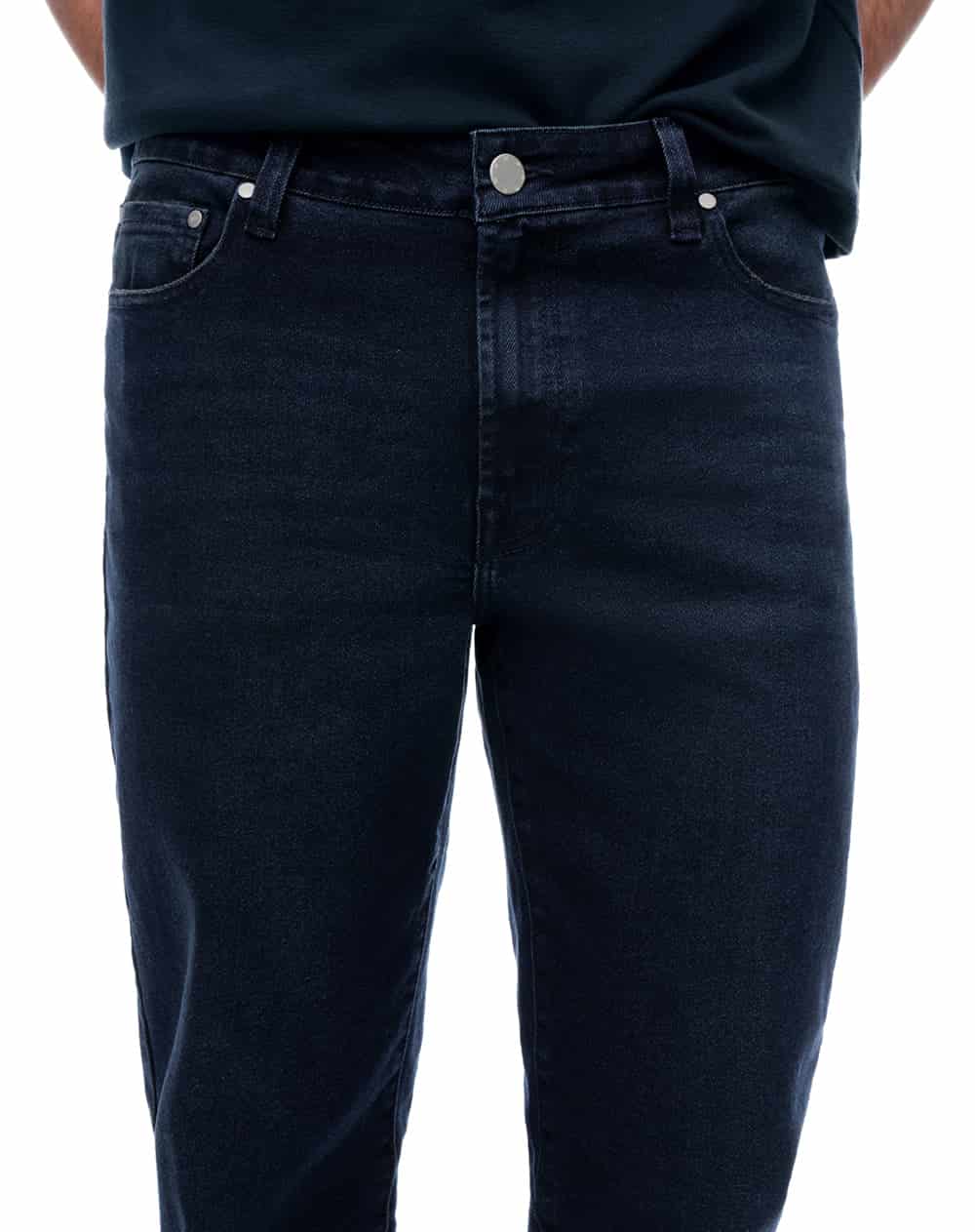 Jean slim tiro medio indigo oscuro hombre - miniatura 4