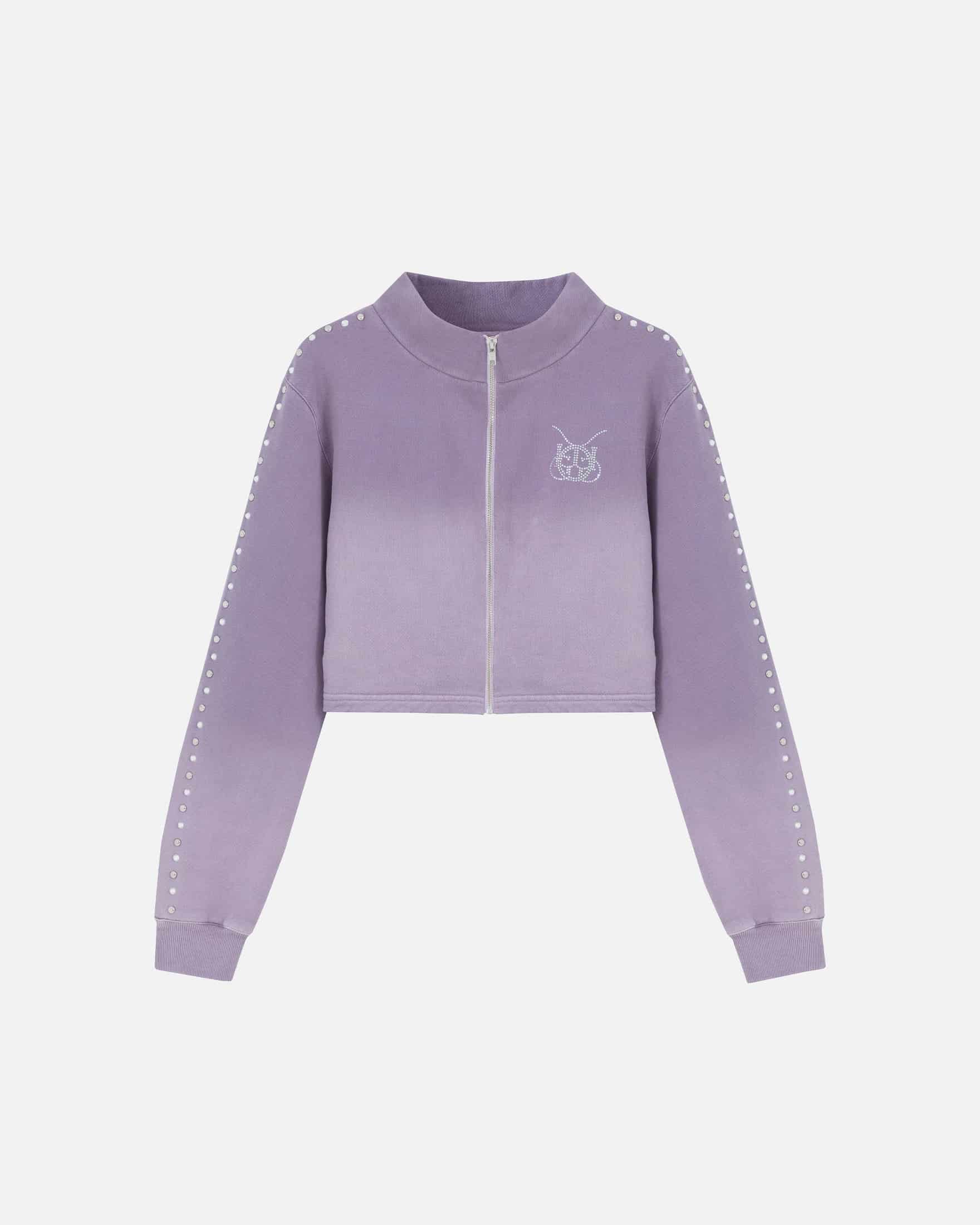 W Santa Union "Unión" Zip Up Turtleneck Purple - miniatura 1