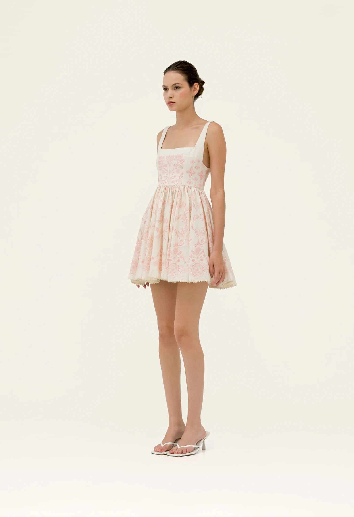 Hierbabuena Floritura Mini Dress - miniatura 3