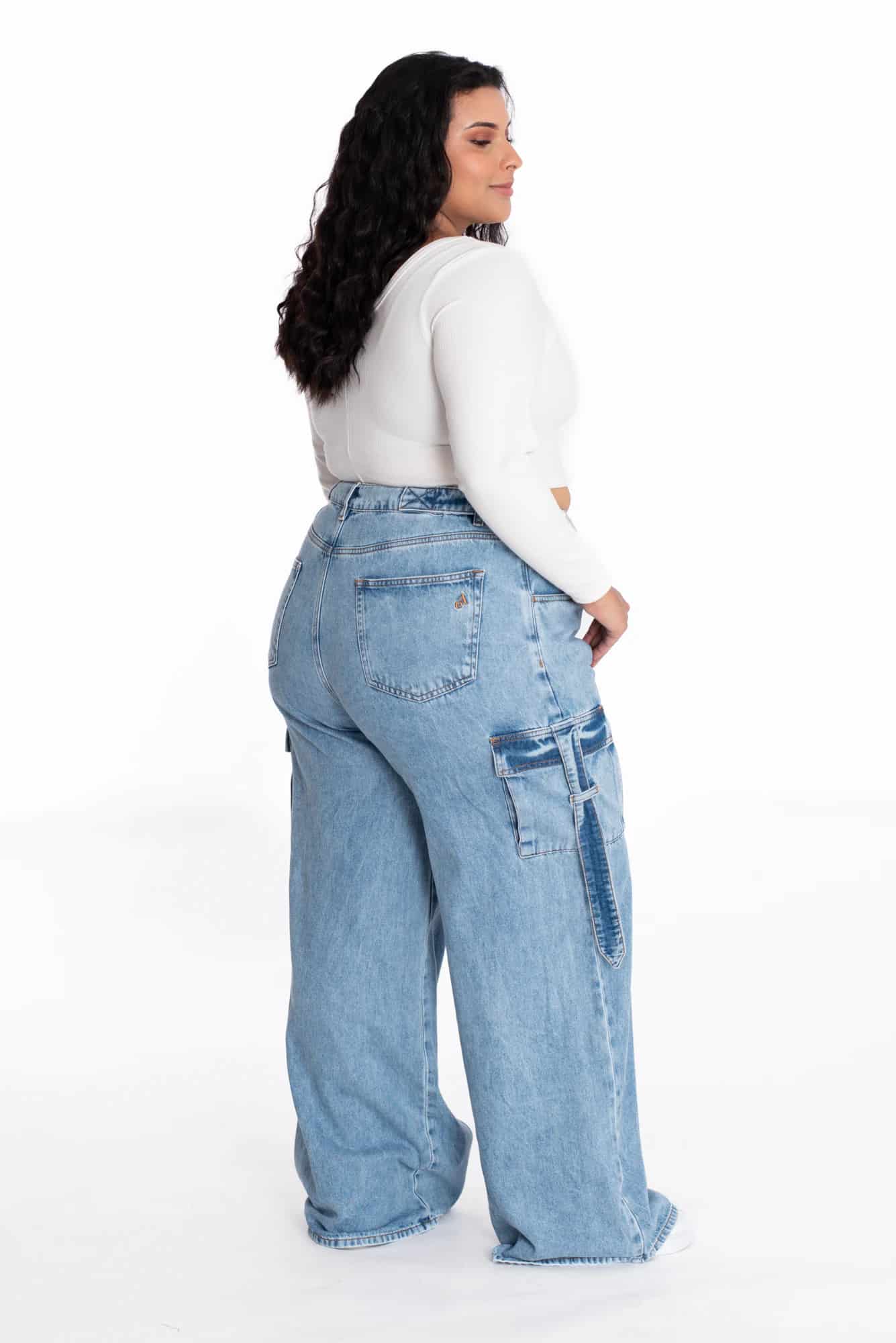 Jean Cargo Ajustable Azul Medio 370 - miniatura 24
