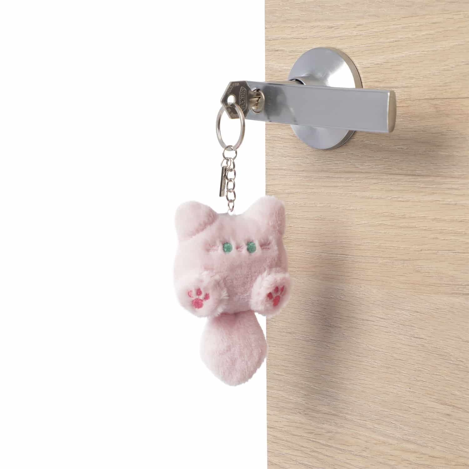 Llavero de Peluche Cat Pink color Rosado - miniatura 3