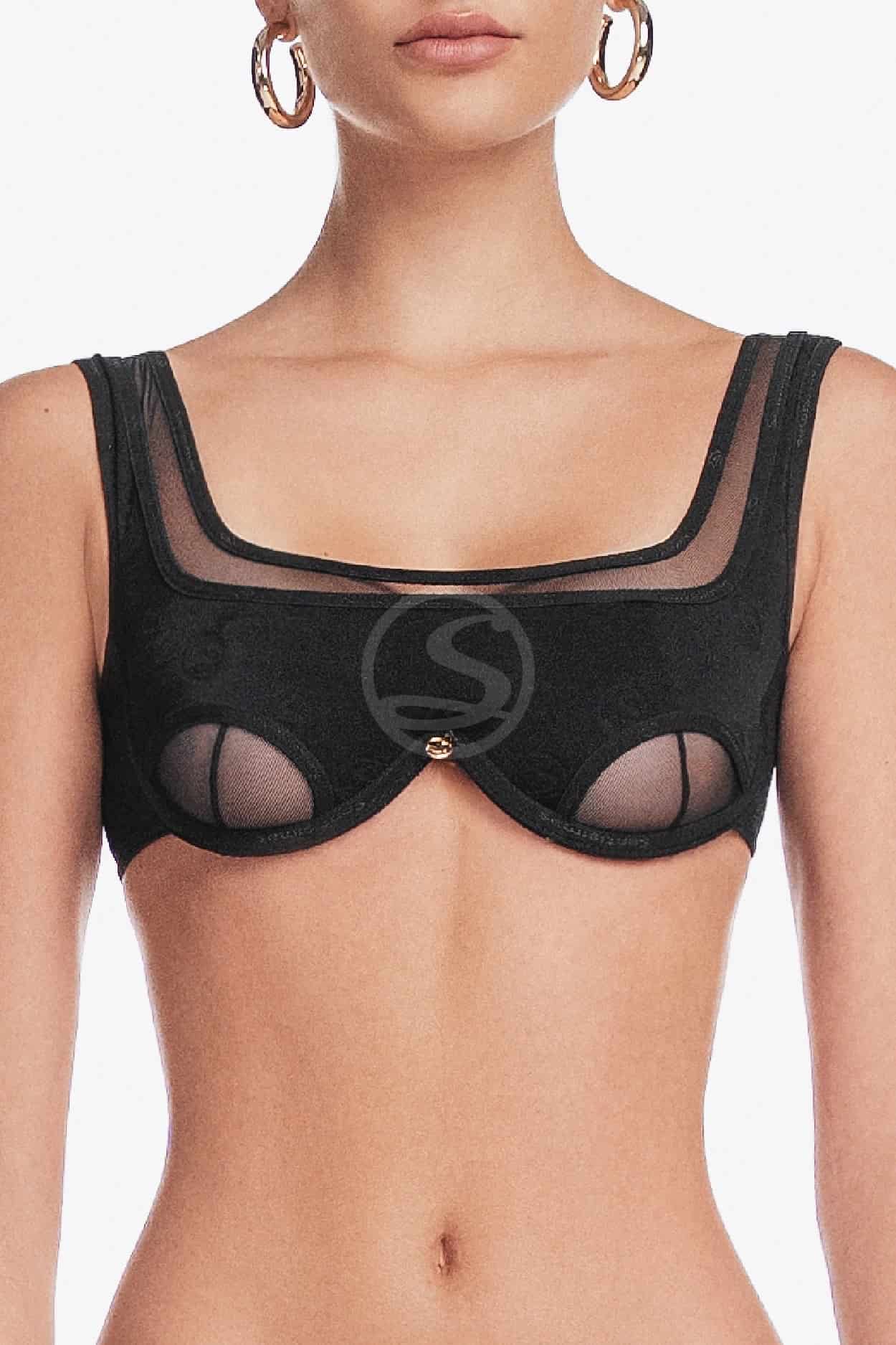 Bralette Flux Negro Santísimas Ref. S-695 - miniatura 3