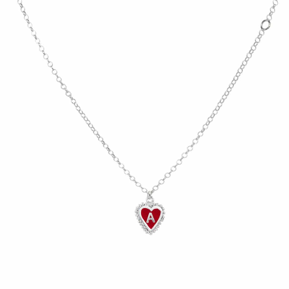 PreOrder Cadena 1 Letra Heart Plata - miniatura 5