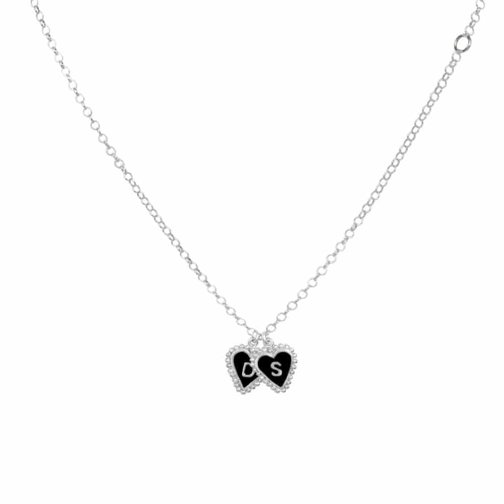 PreOrder Cadena 2 Letras Heart Plata - miniatura 4