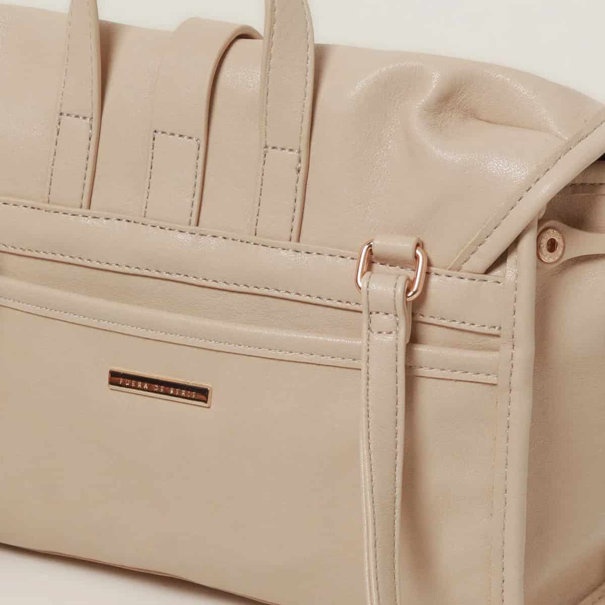 Bolso Tipo Mini Bag Beige - miniatura 3