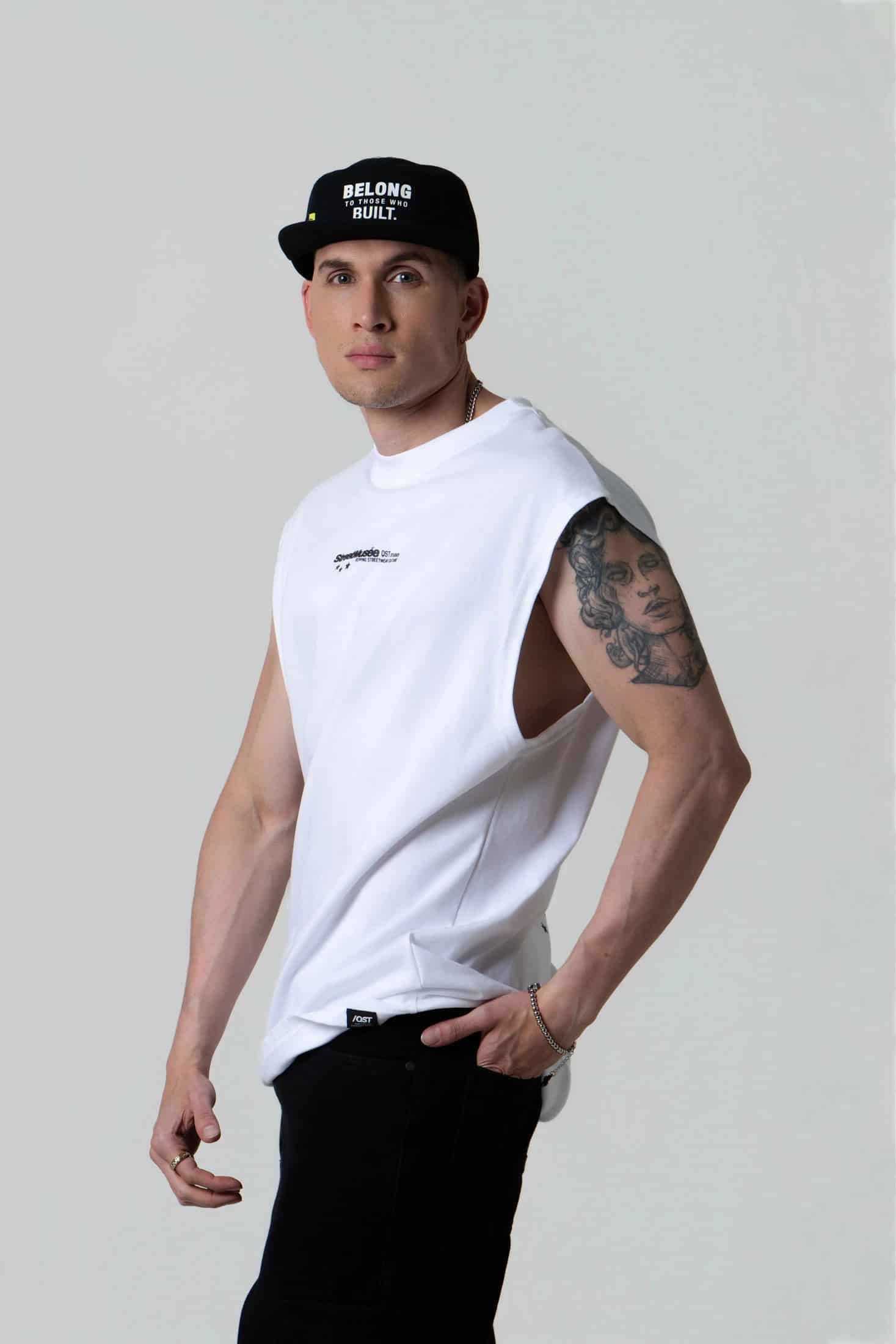 CAMISETA MANGA SISA COLOR BLANCO OPTICO - miniatura 3