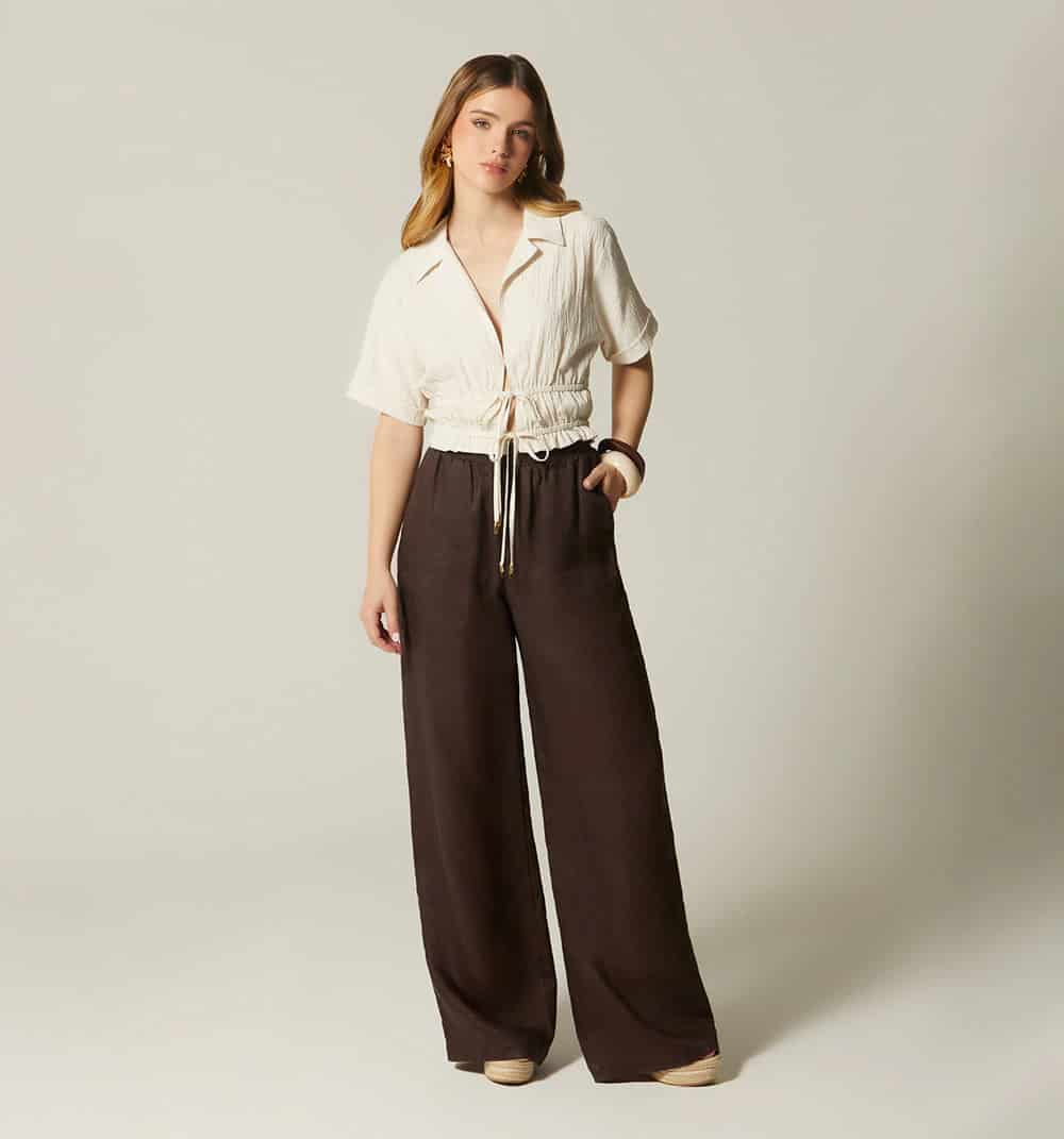 Pantalon tiro alto bota ancha - miniatura 5