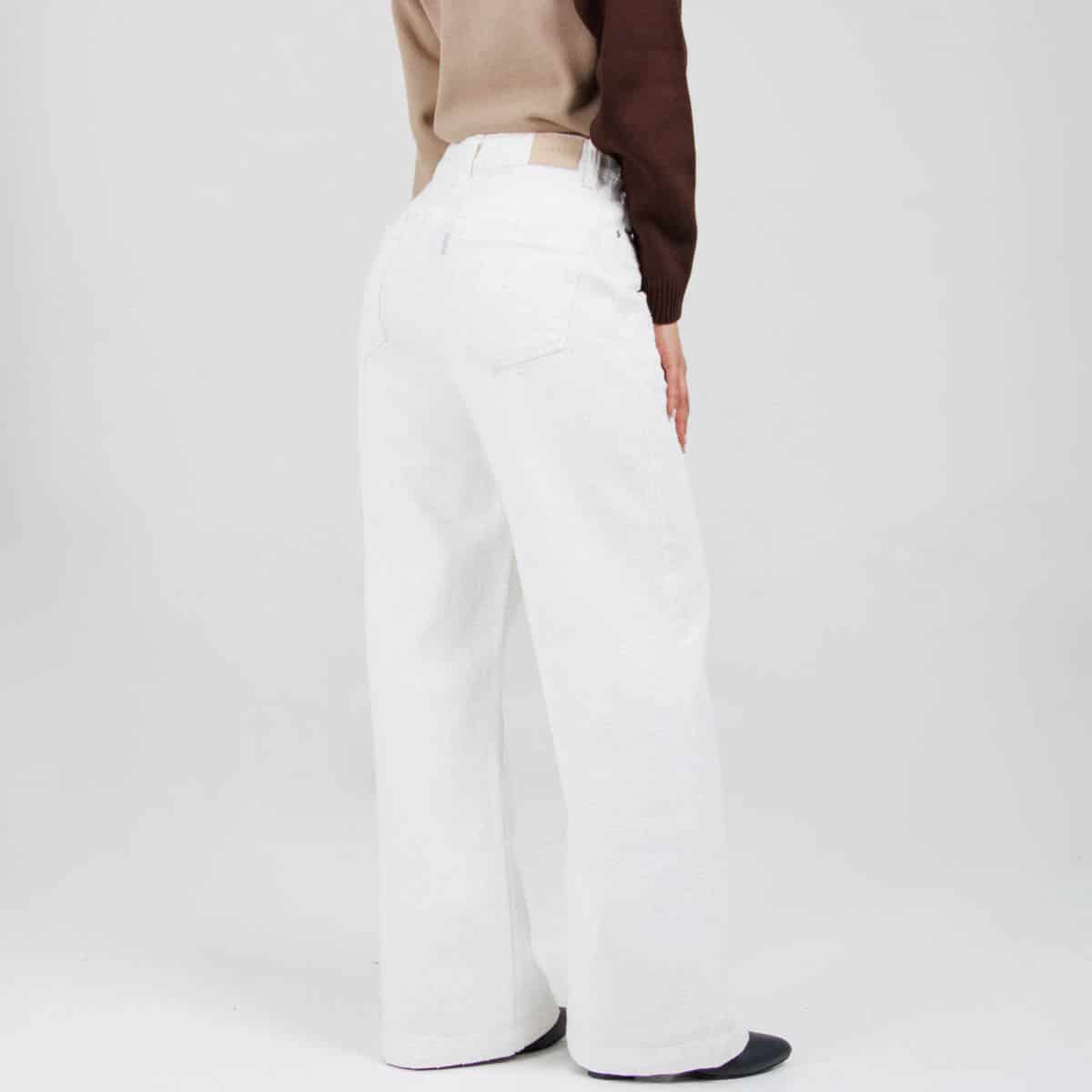Jean Wide Leg Marfil ax-3150 Rigido Premium - miniatura 4