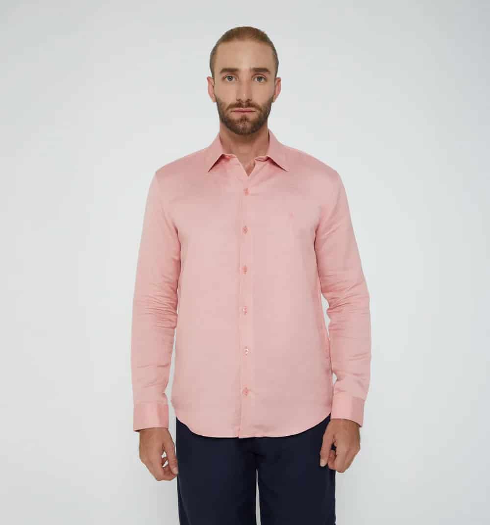 Camisa para hombre de lino - miniatura 47