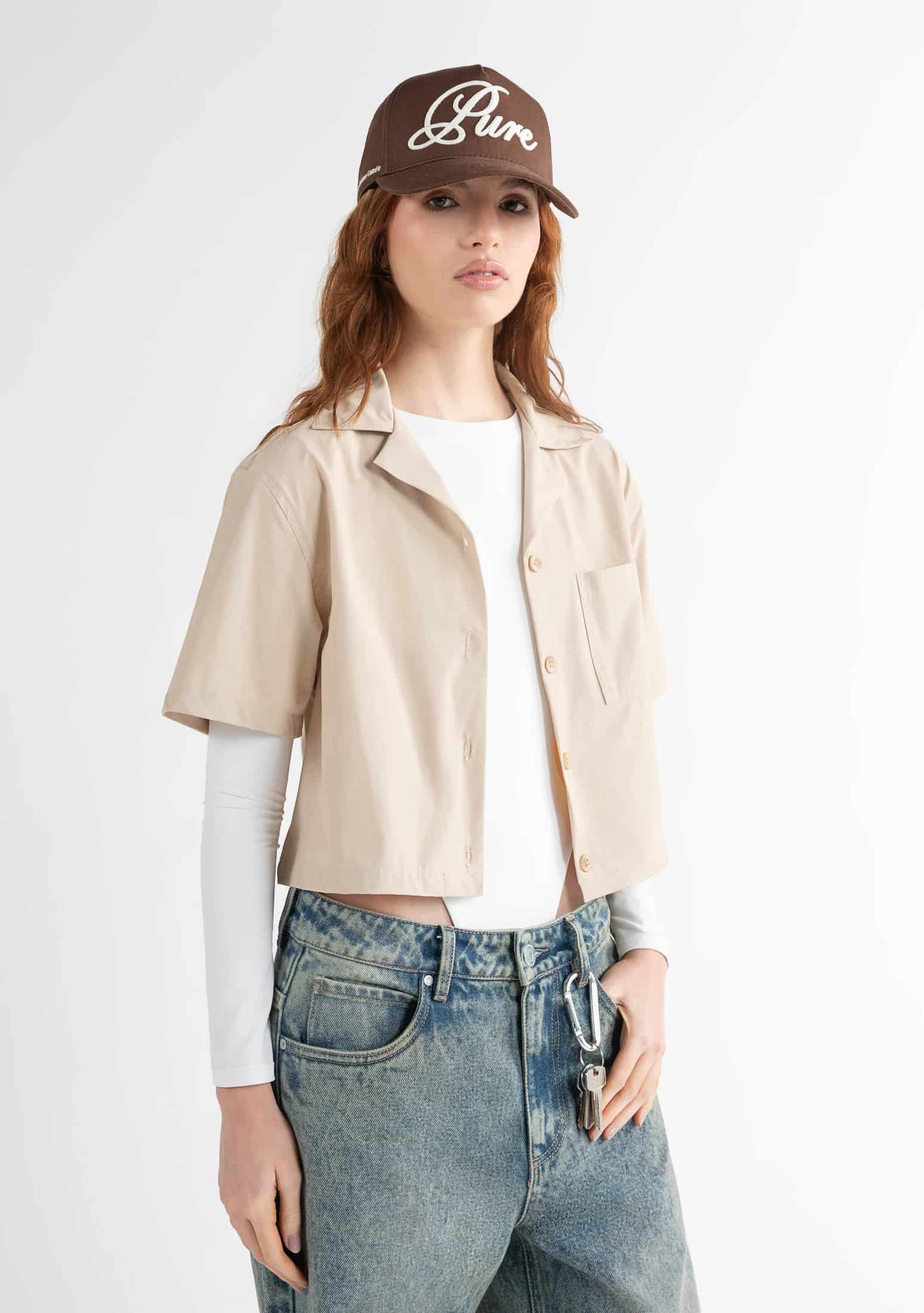 Highland taupe women shirt - miniatura 2