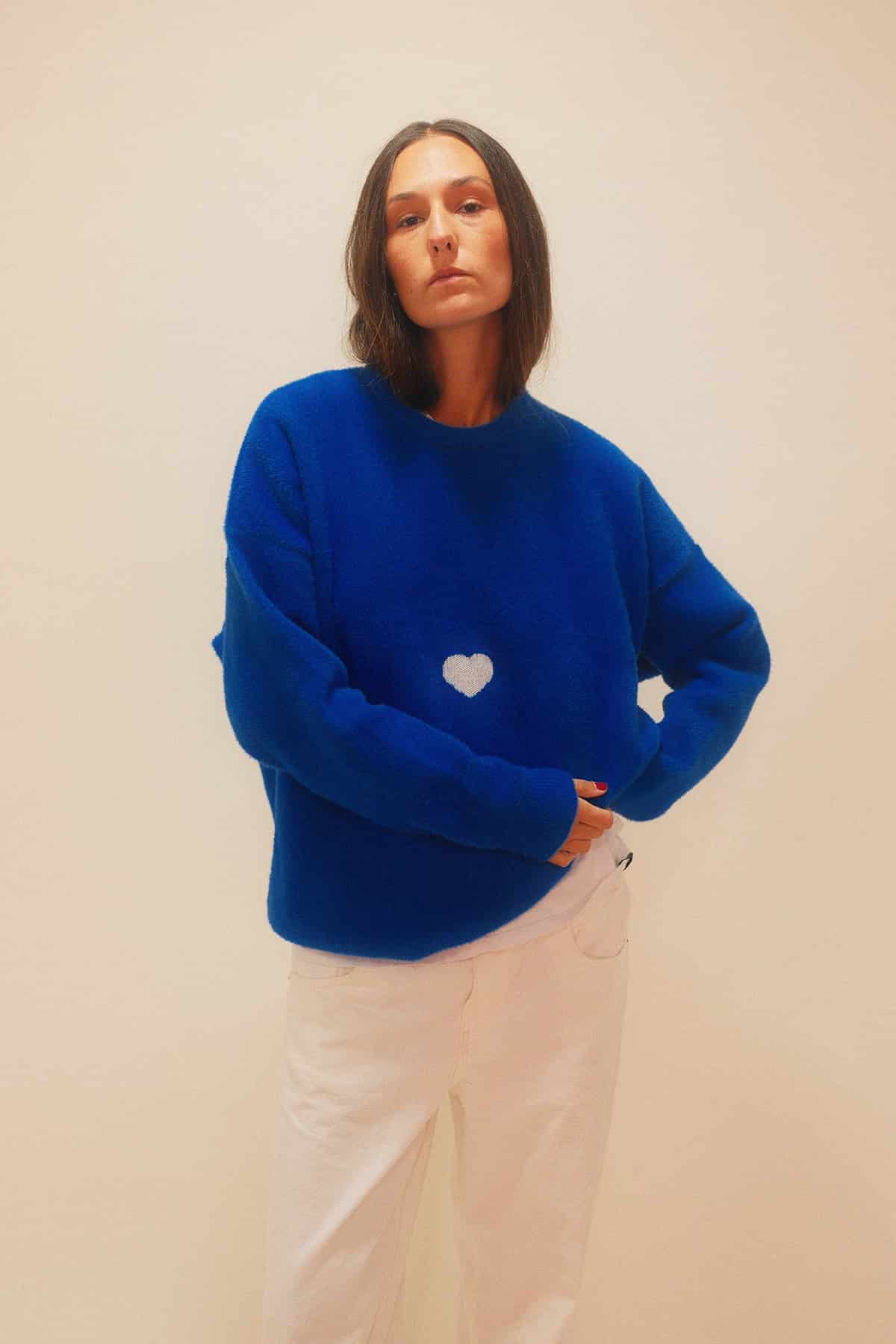Heart Sweater Cobalt - miniatura 5