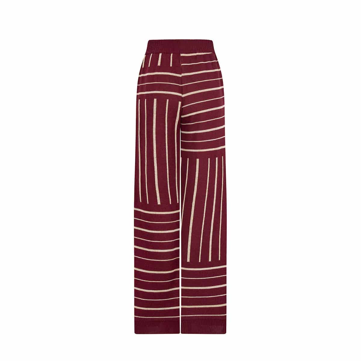 PANTALON NOBU BORGOÑA-DORADO - miniatura 5