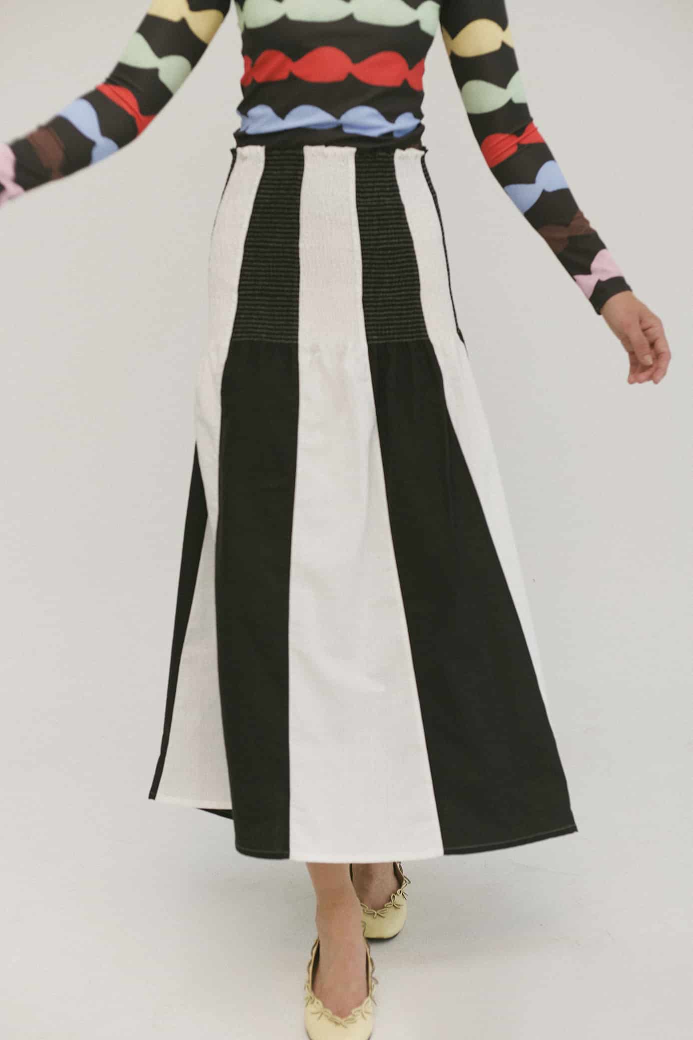 Falda Shirred Glaseado Bicolor - miniatura 9