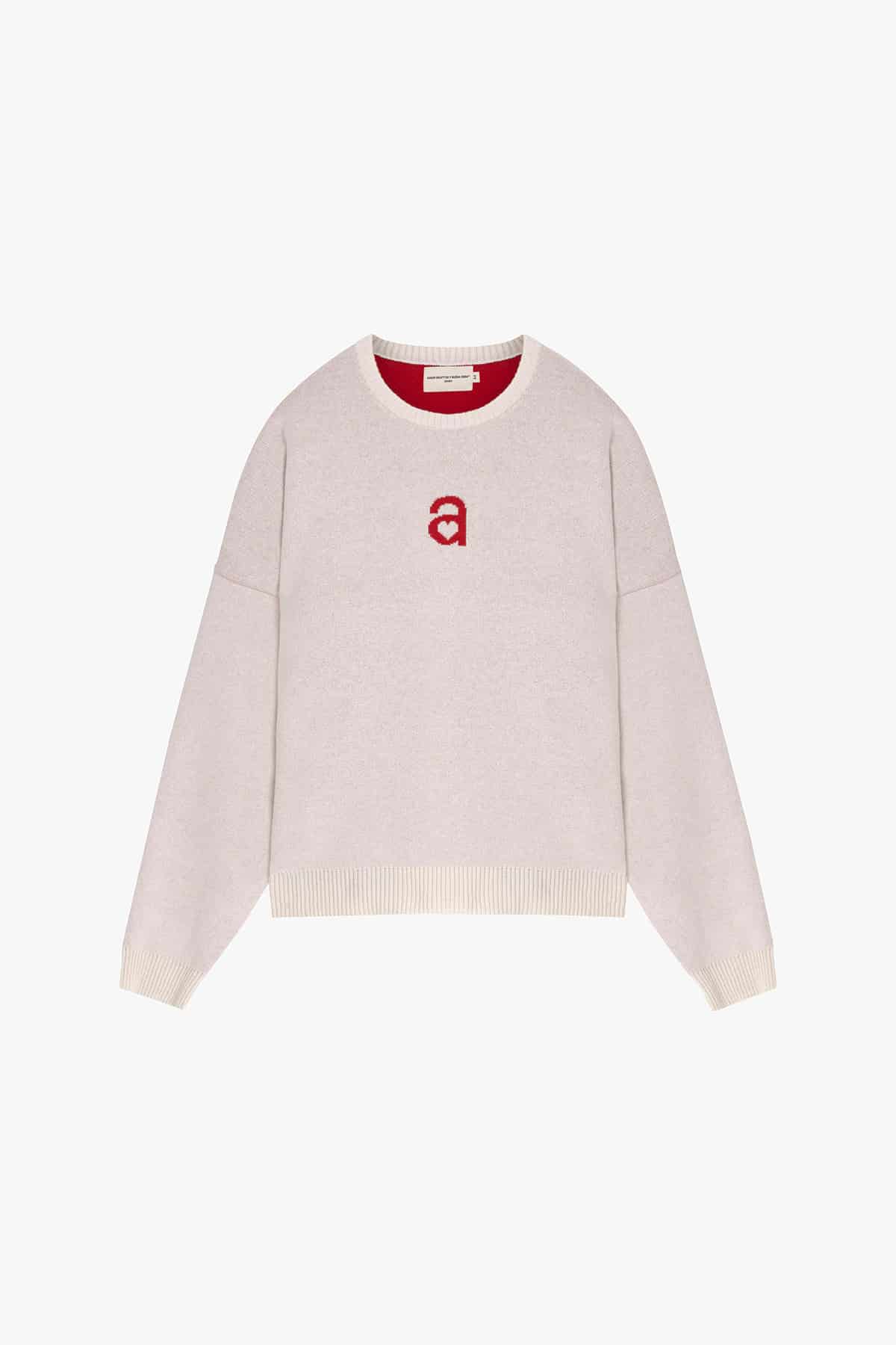 MONOGRAM SWEATER IVORY - miniatura 1