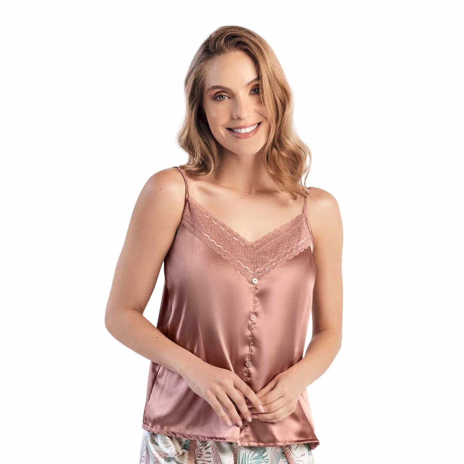 CAMISA DE PIJAMA CON TIRAS GRADUABLES - miniatura 2
