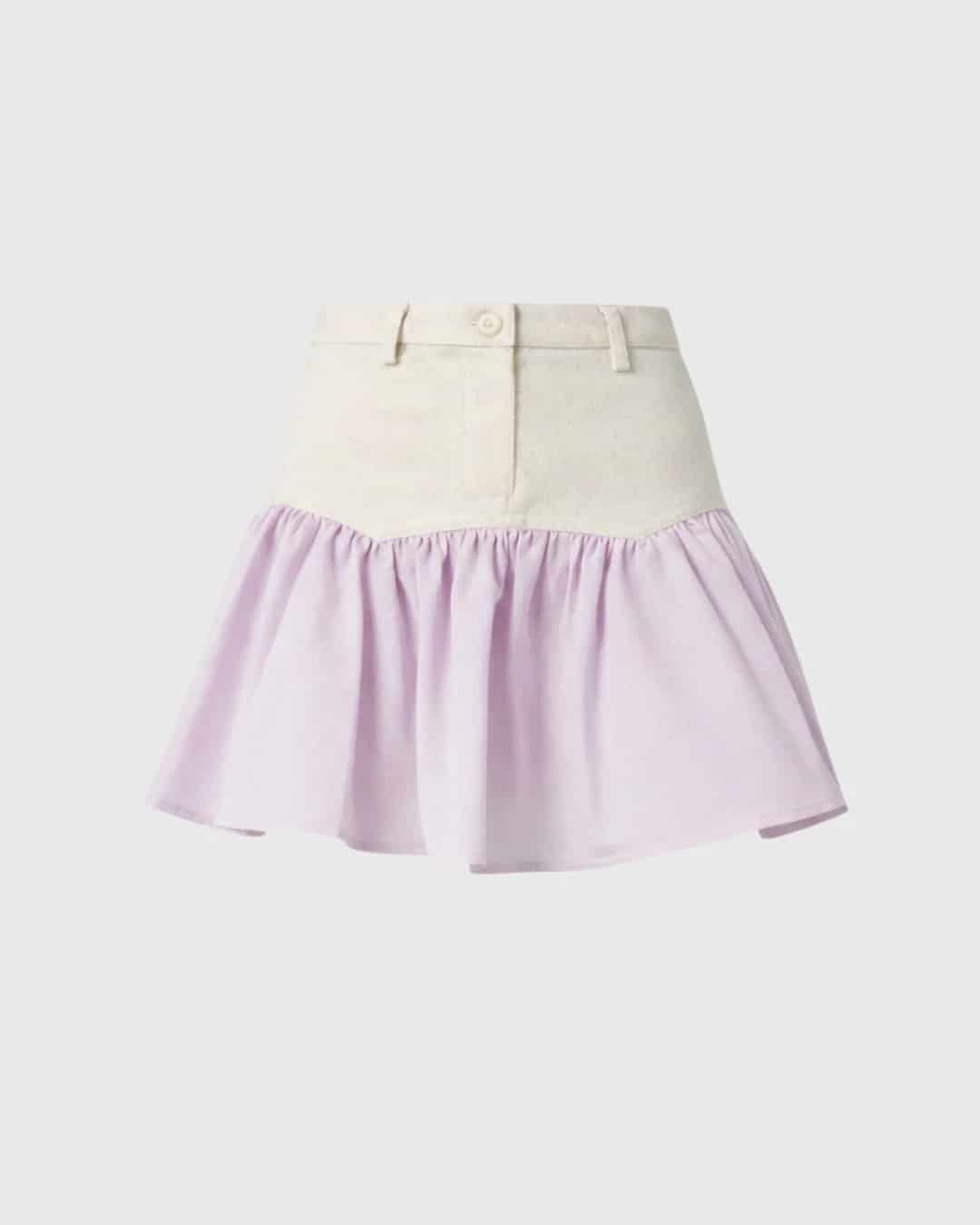 SAND STRIPE MINI SKIRT (ROSA) - miniatura 7