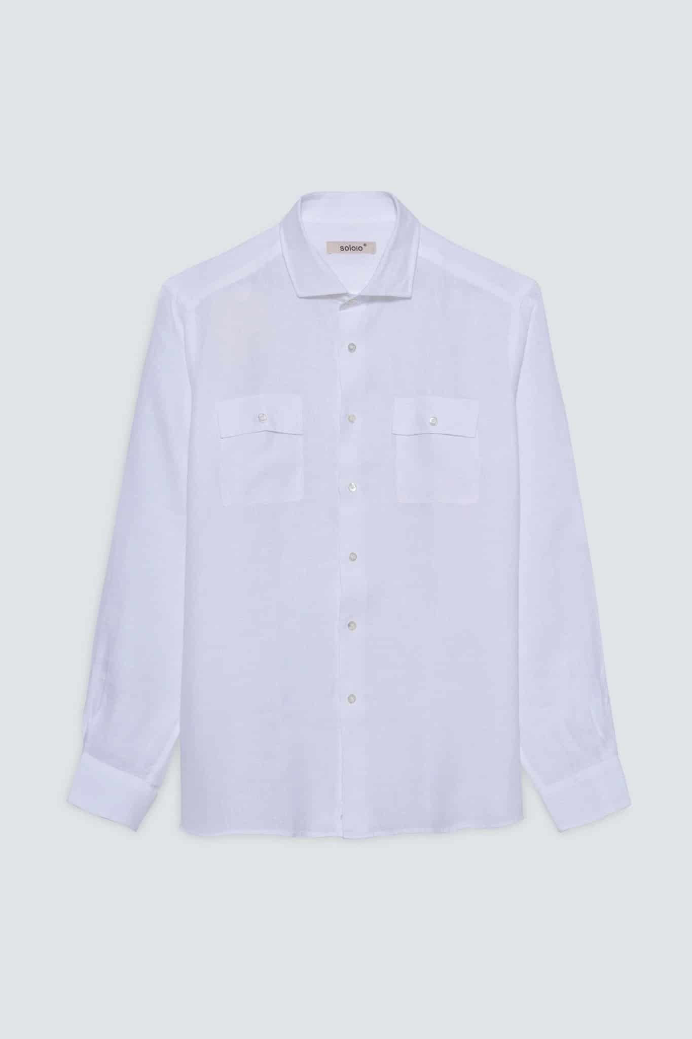 Men's guayabera linen pockets shirt - miniatura 7