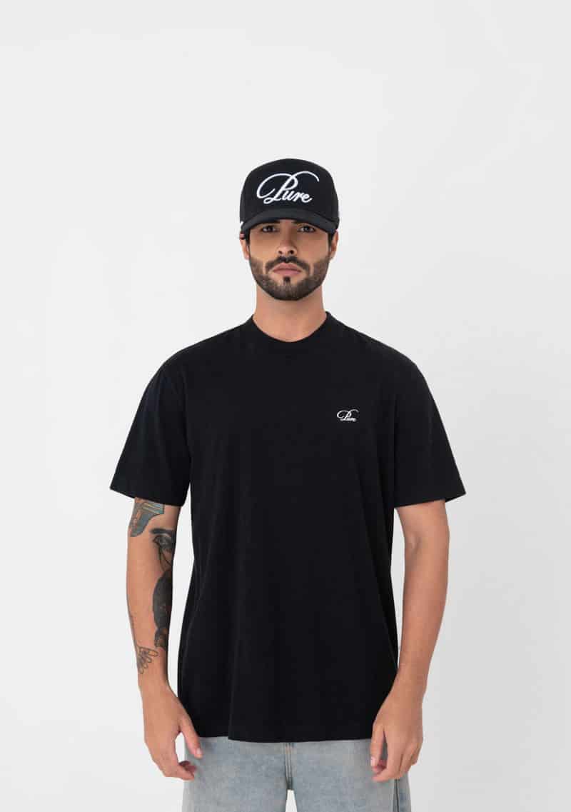 Atelier regular black t-shirt - miniatura 2