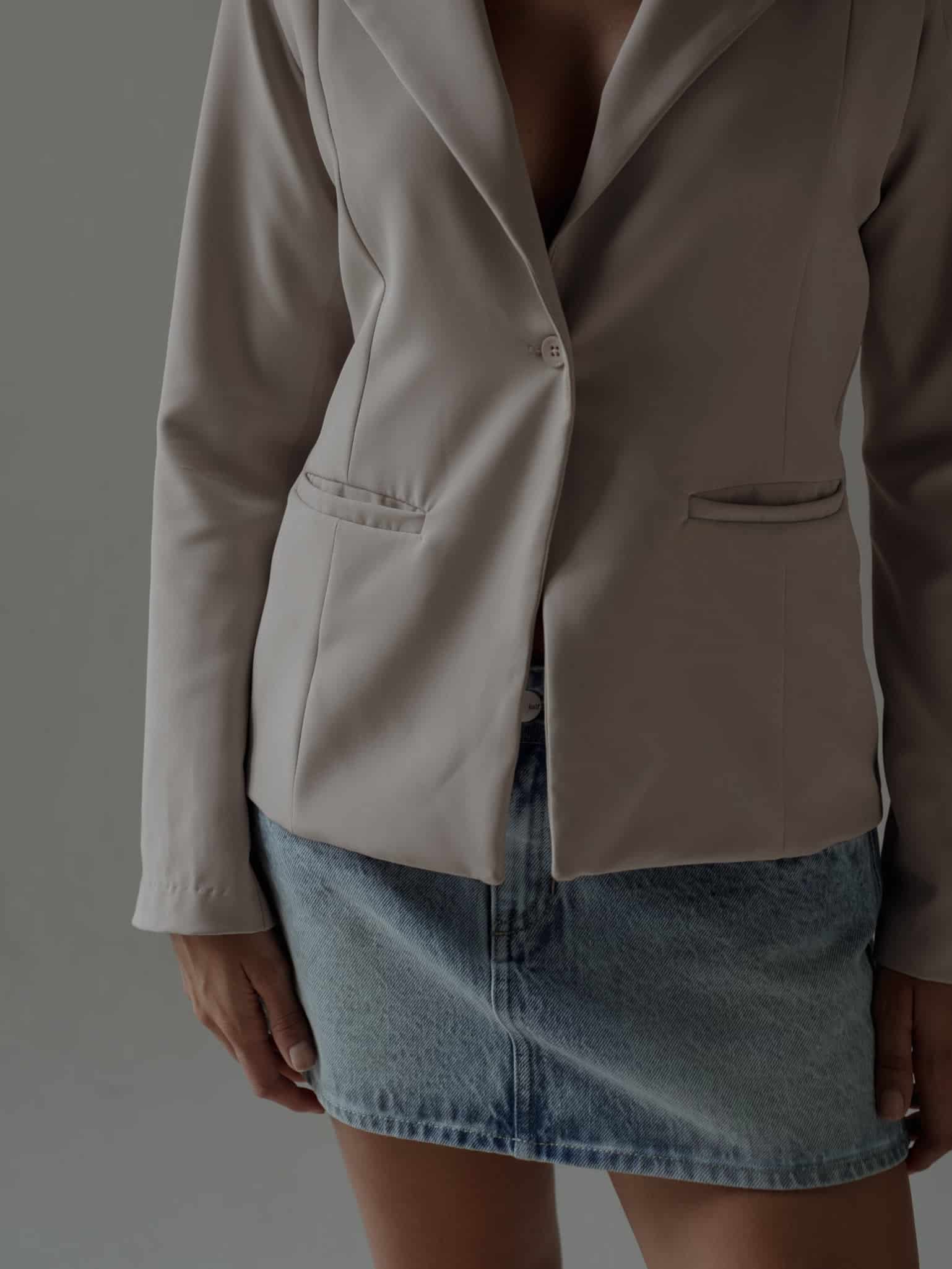 WAIST CLASSIC BLAZER - SAND - miniatura 9