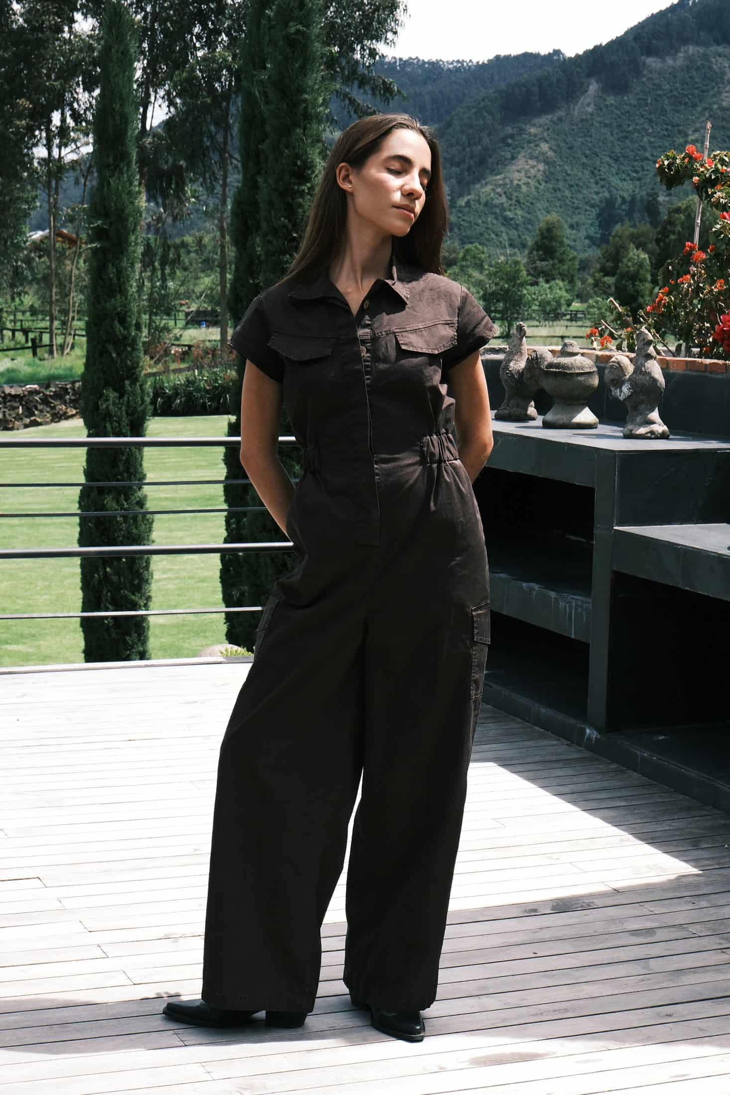 Organic Cotton Cargo Jumpsuit - miniatura 7