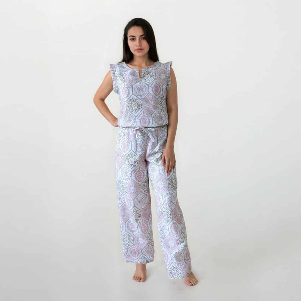 Conjunto de Pijama Pantalón Largo Jardines del Amanecer - miniatura 1