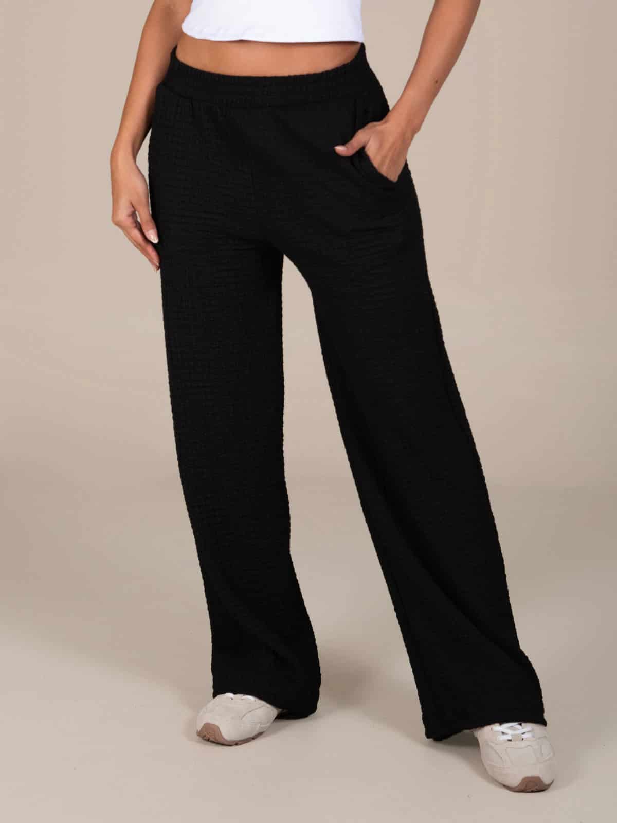 Pantalon alena leyva negro - miniatura 1
