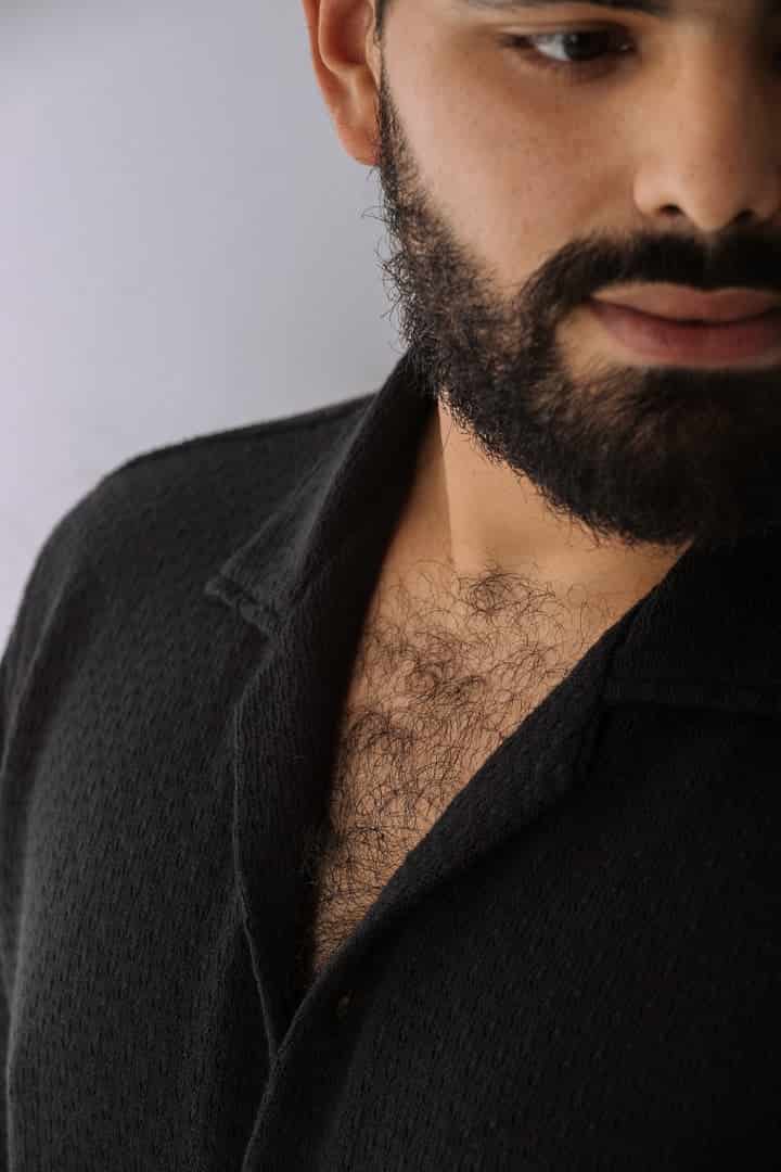 Camisa tejida negra - miniatura 7